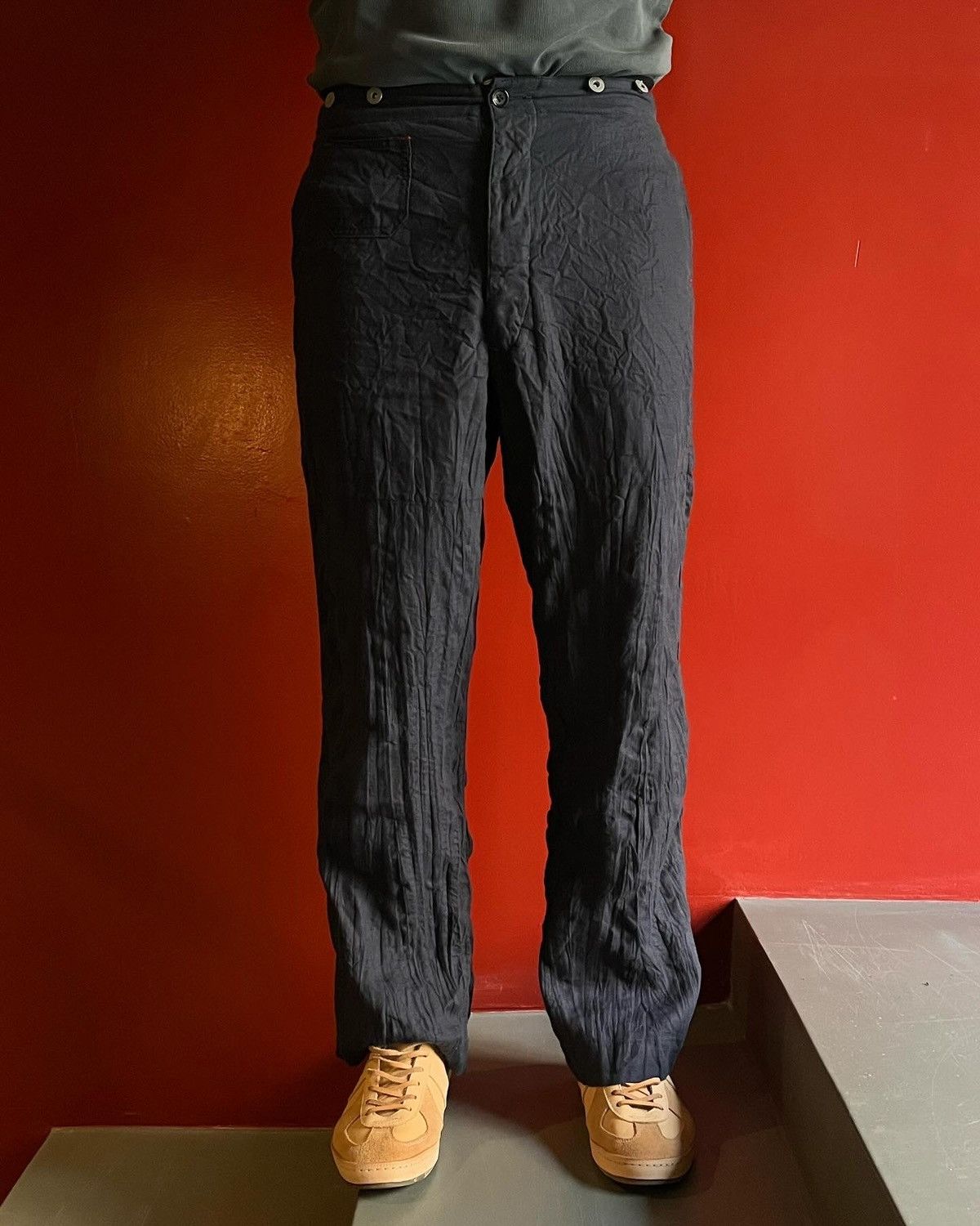 image of Comme Des Garcons Pants in Navy, Men's (Size 36)