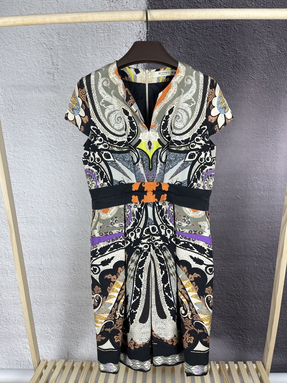 Etro Etro Milano multicolor silk midi dress made in Italy size 48 Size XL / US 12-14 / IT 48-50 - 1 Thumbnail