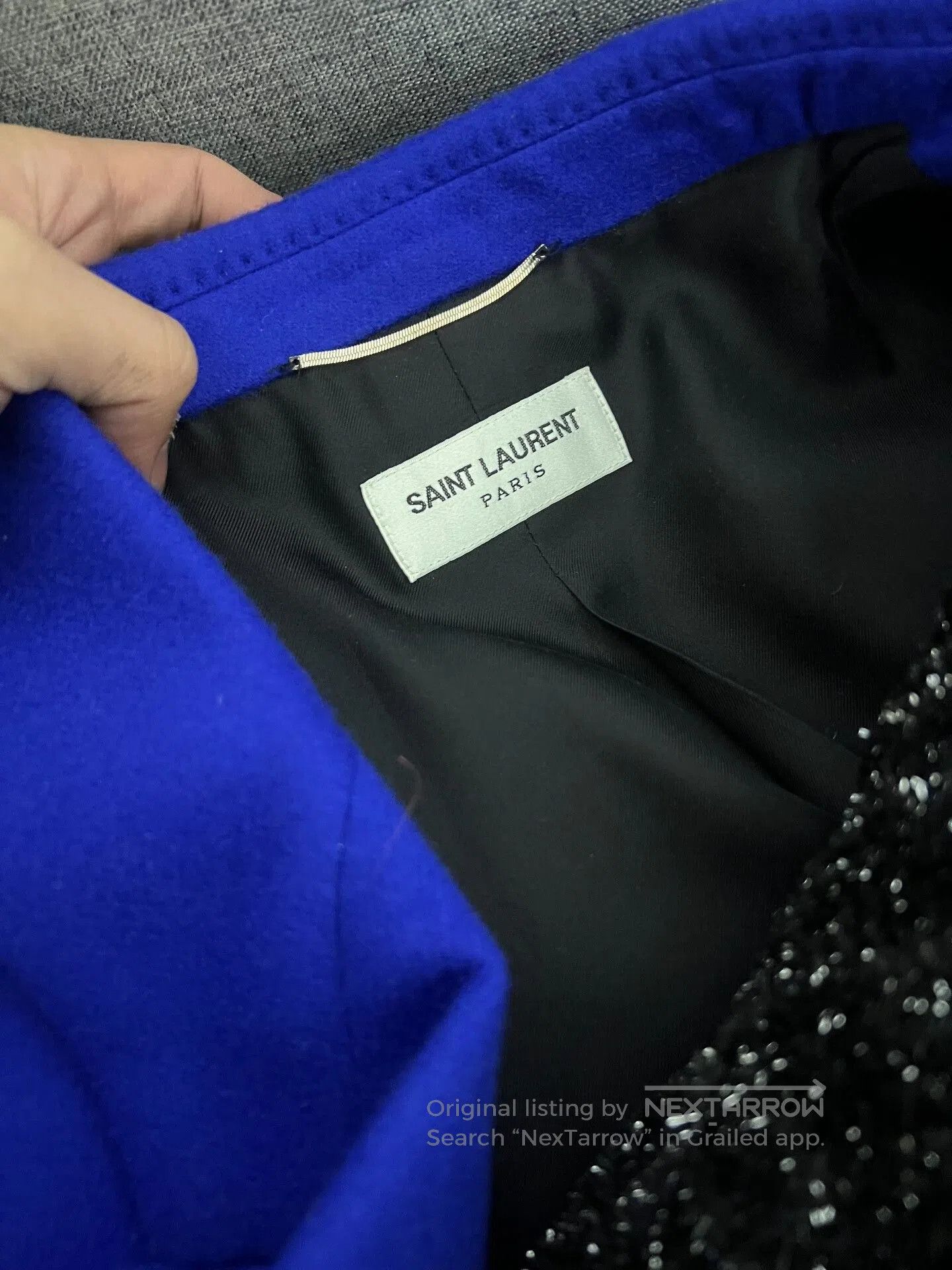 Saint Laurent Paris Saint Laurent 21FW Klein Blue Blazer. Size US L / EU 52-54 / 3 - 2 Thumbnail