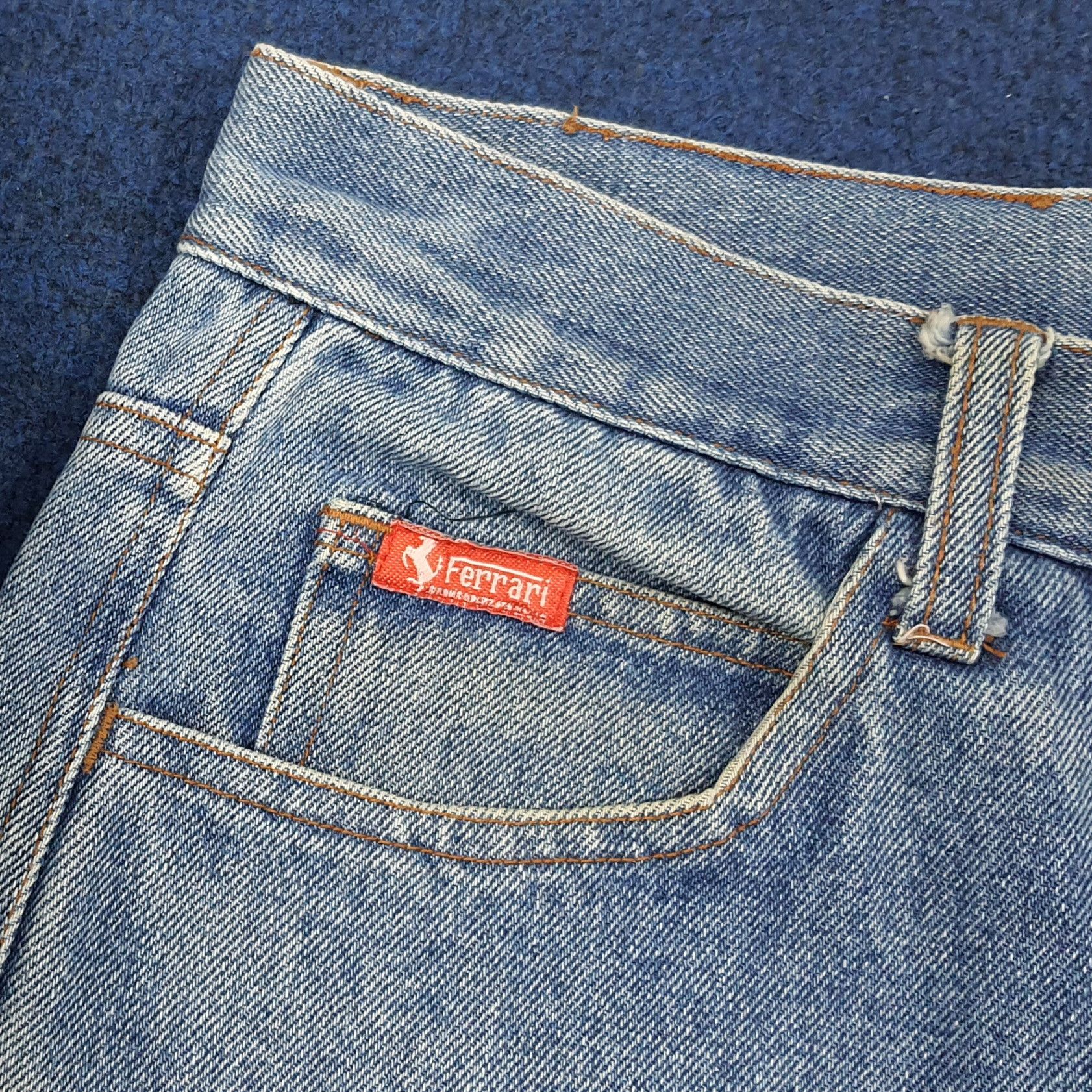 Ferrari × Vintage Vintage Magneti Marelli FERRARI Jeans C235N24 Size US 29 - 6 Thumbnail