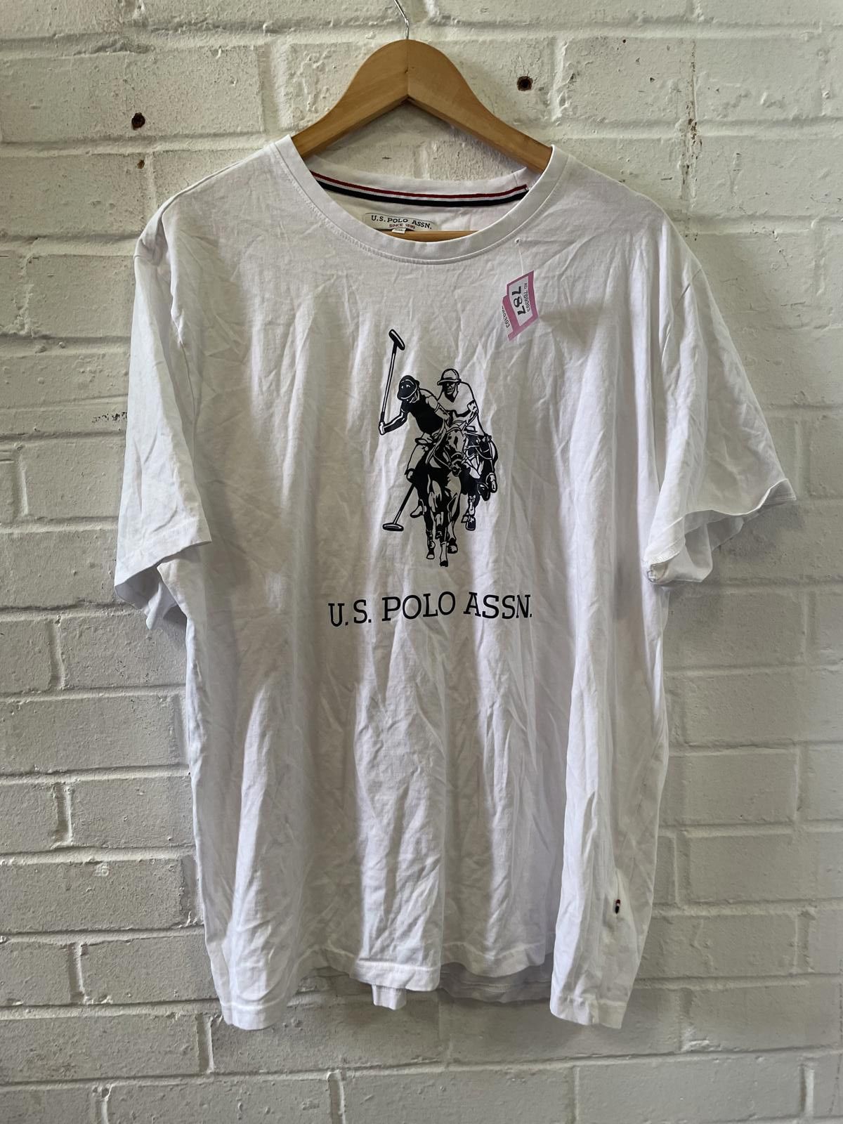 U.S. Polo Assn. U.S. Polo Assn. Men's White Graphic T-Shirt XXL Size US XXL / EU 58 / 5 - 1 Thumbnail