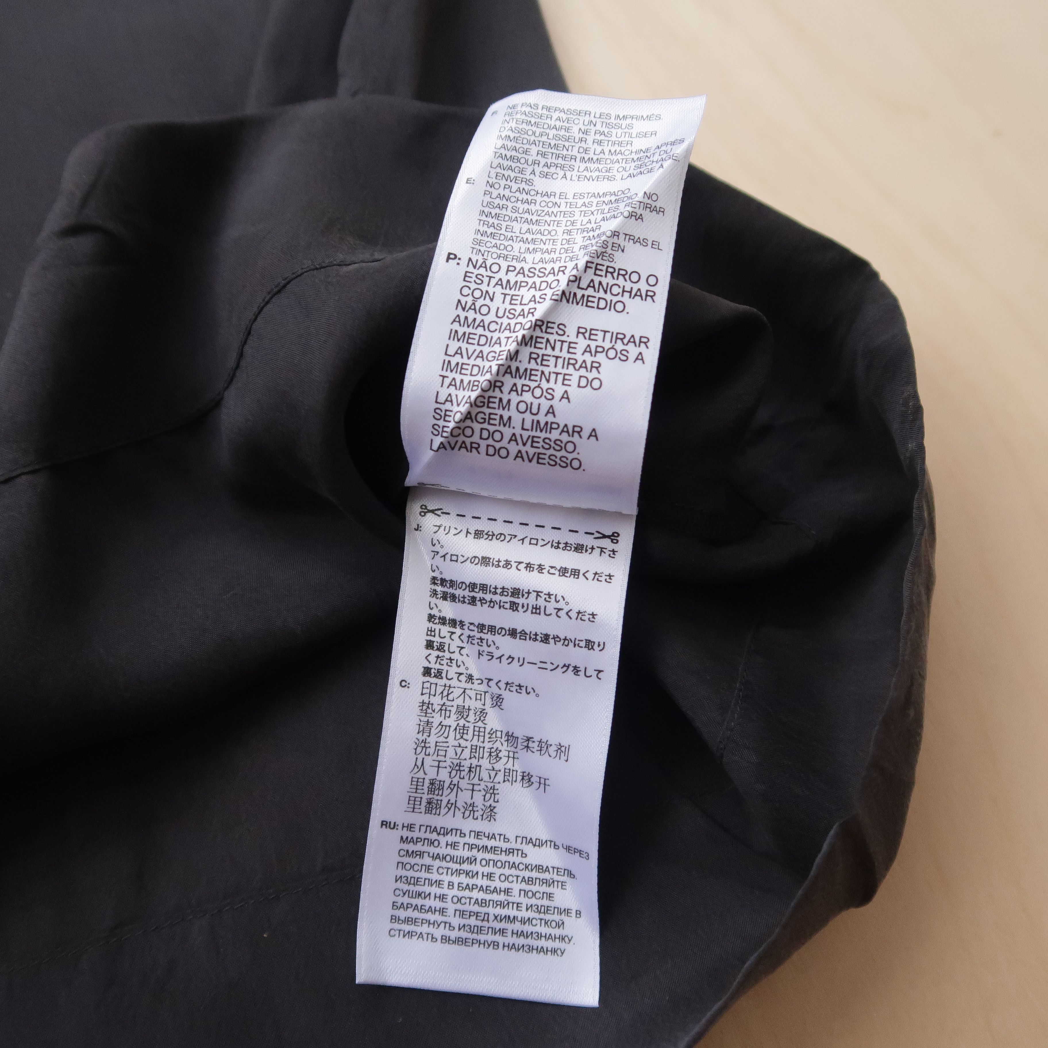Y-3 2021 Yohji Yamamoto Y-3 CH3 Sanded Cupro Asymmetric Size US M / EU 48-50 / 2 - 10 Thumbnail