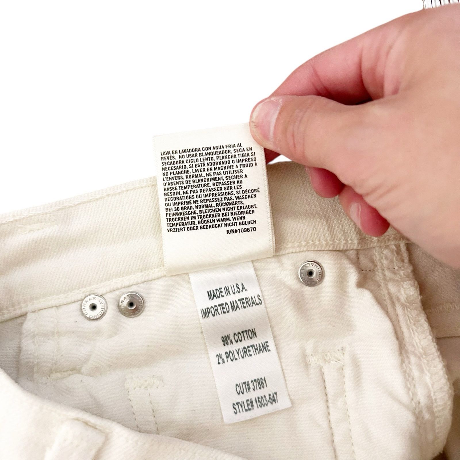 Citizens Of Humanity Citizens of Humanity White Emerson Slim Boyfriend Jeans 24 Size 24" / US 00 / IT 34 - 5 Thumbnail