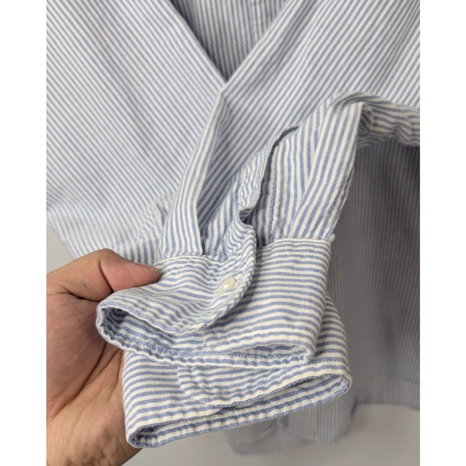 Ralph Lauren VTG Chaps Ralph Lauren Striped Button Down LS Shirt Men's Large Made in USA Size US L / EU 52-54 / 3 - 3 Thumbnail