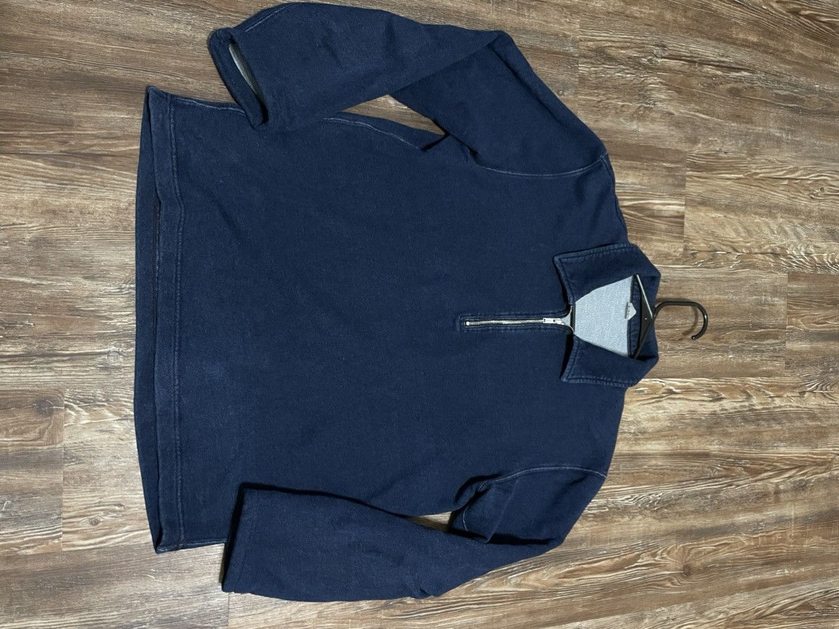Arket Half-Zip Pullover Sweatshirt Indigo Garment Dye Blue Sweater Size US S / EU 44-46 / 1 - 9 Thumbnail