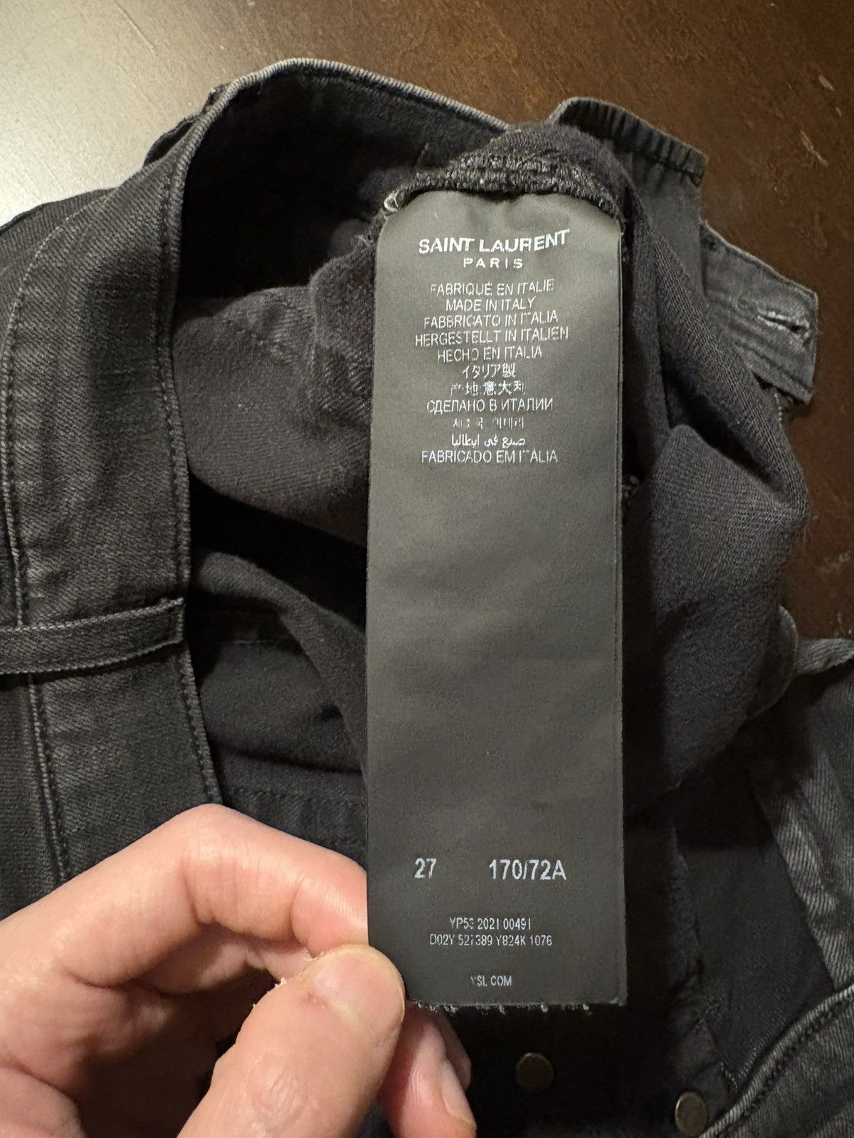 Saint Laurent Paris × Yves Saint Laurent Saint Laurent Skinny Jeans 27x36 Professionally Tapered Size US 27 - 1 Thumbnail