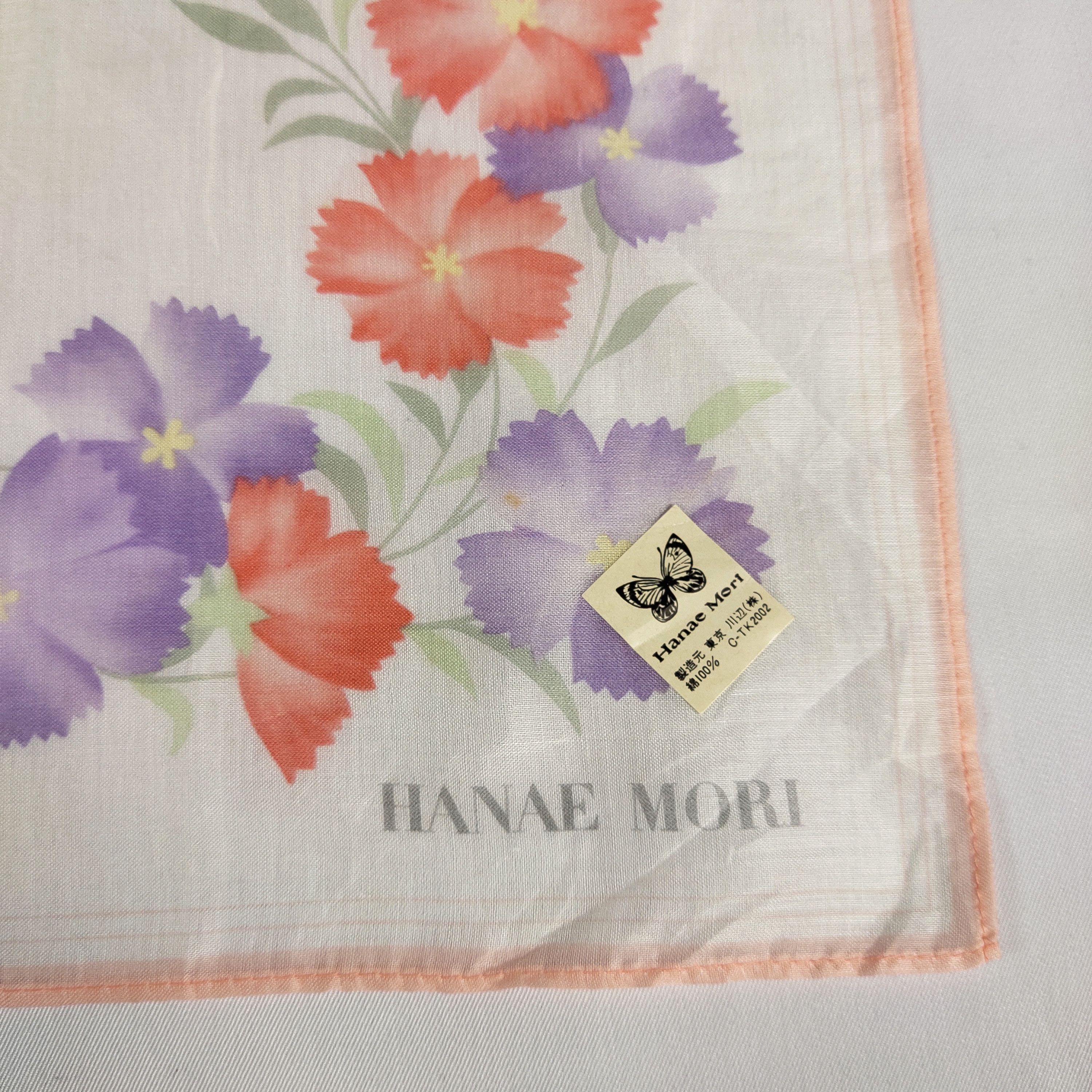Hanae Mori × Vintage Hanae Mori Handkerchief / Neckerchief / Bandana FZ008 Size ONE SIZE - 5 Thumbnail
