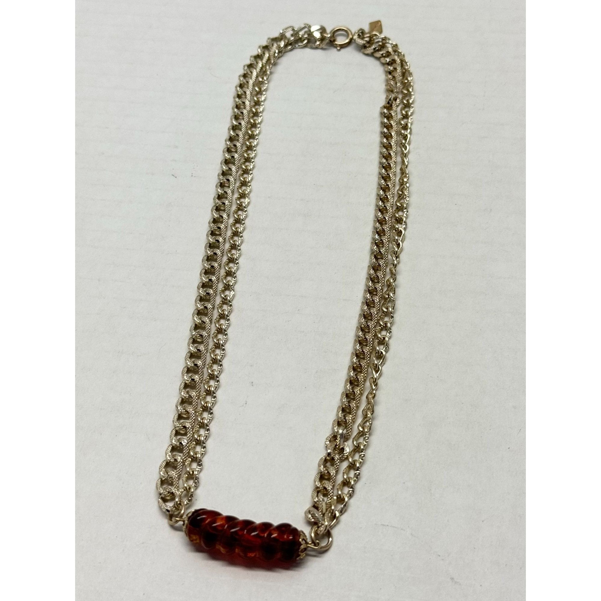 Vintage Vintage Sarah Coventry brown glass chain collar necklace Size ONE SIZE - 2 Thumbnail
