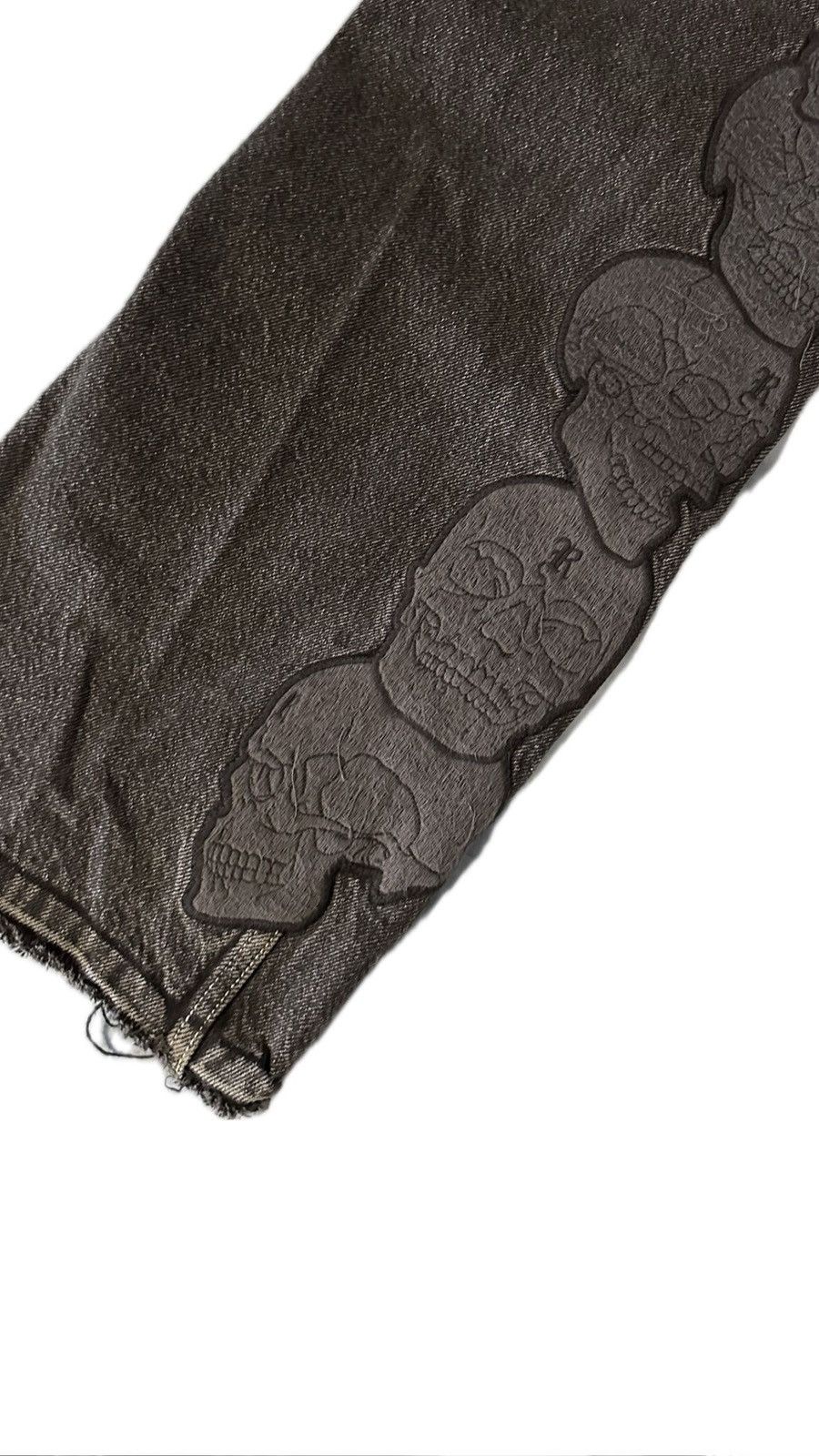 Revenge Revenge Skull Patch Jeans Size US 30 / EU 46 - 3 Thumbnail