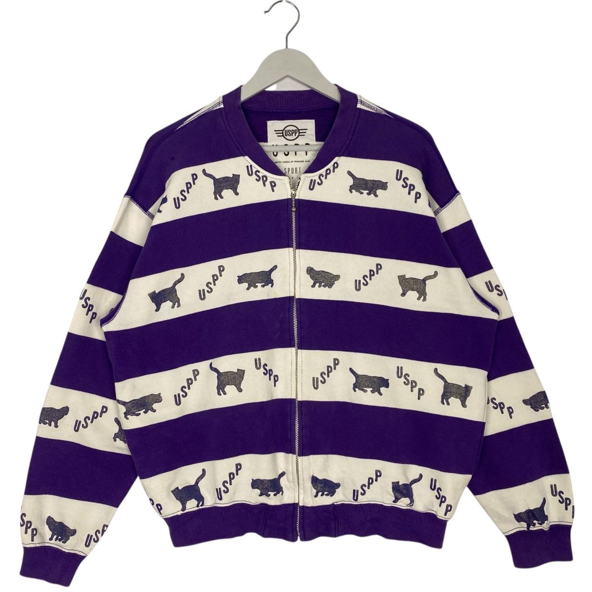 Other Vintage USPP Sport Hoodie Sweater Purple/White Size M Size US M / EU 48-50 / 2 - 1 Thumbnail