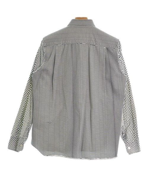 Comme des Garcons SHIRT Shirt allover pattern cotton long sleeve button White Black Size US M / EU 48-50 / 2 - 2 Thumbnail