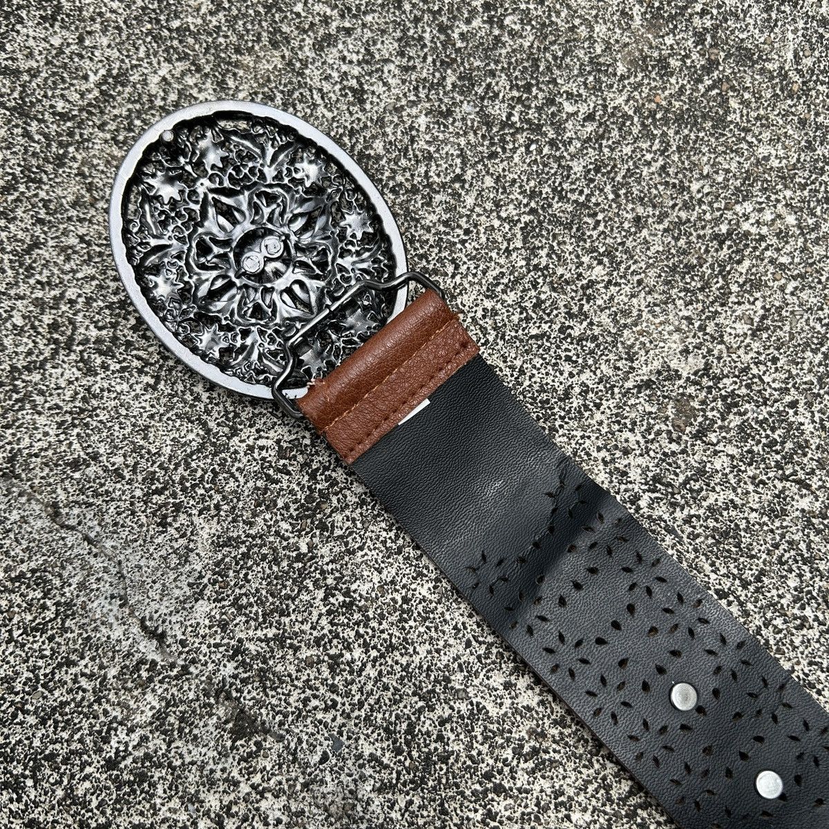 Vintage Vintage studded leather belt (Kapital Style) Size ONE SIZE - 12 Thumbnail