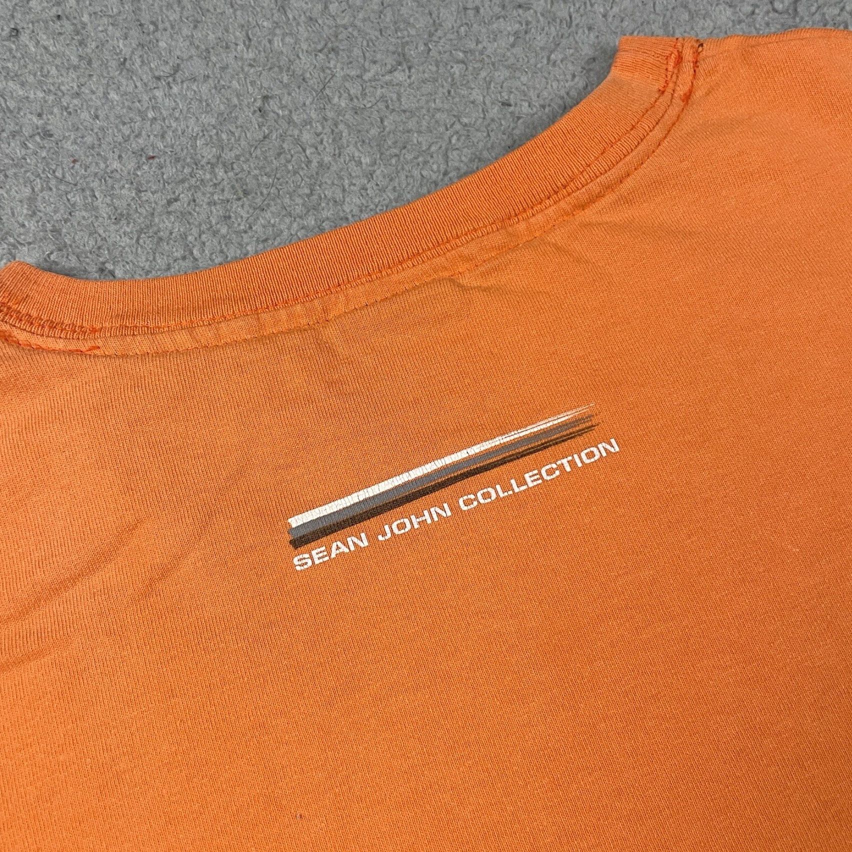 Sean John VINTAGE Sean John TShirt Adult XL Orange Hip Hop Streetwear Men’s Spell Out USA* Size US XL / EU 56 / 4 - 7 Thumbnail