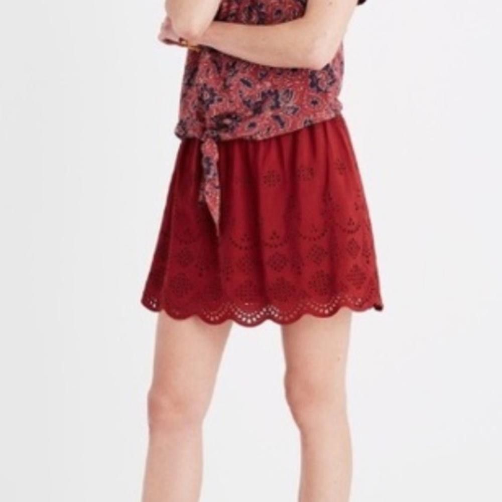 Madewell Madewell l Rust Eyelet Skirt Size Small Size 28" / US 6 / IT 42 - 11 Thumbnail
