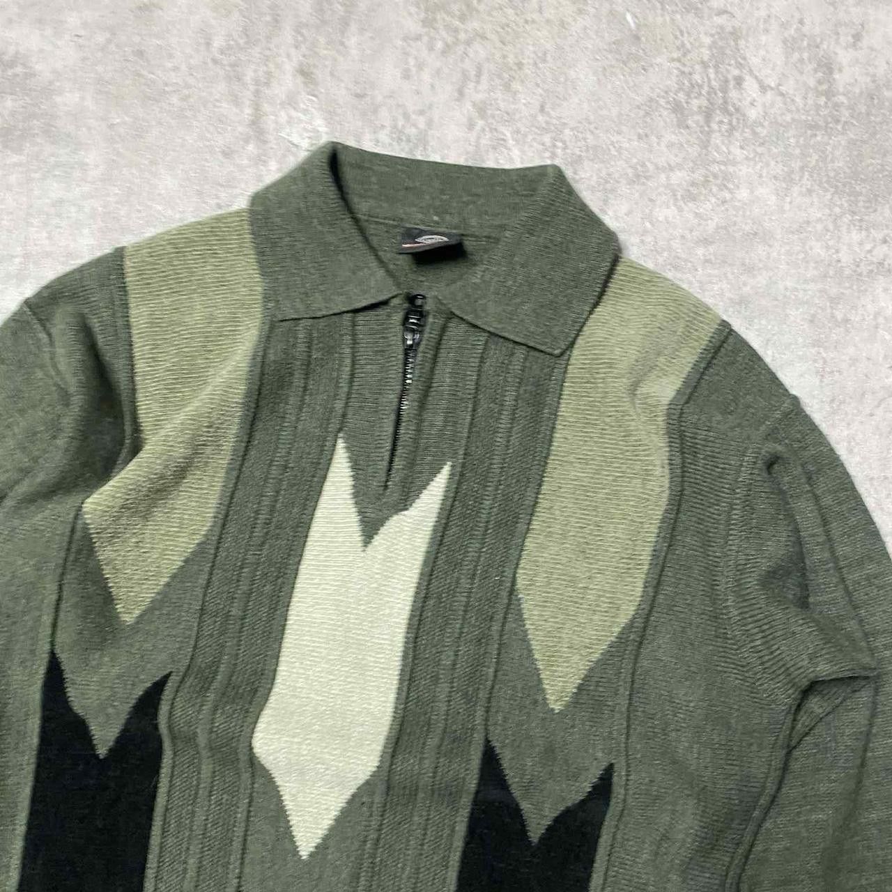 Other Green & black vintage 80s polo sweater polo Size US L / EU 52-54 / 3 - 2 Thumbnail