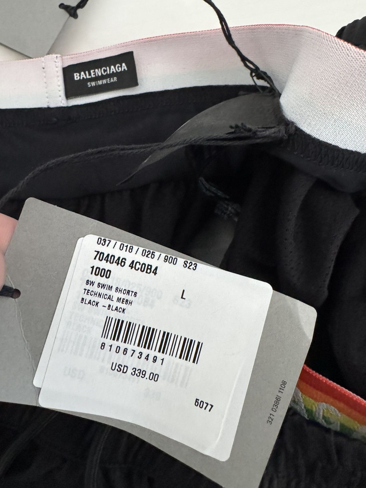 Balenciaga Balenciaga Logo Shorts L Black Brand New Authentic Size US 34 / EU 50 - 6 Thumbnail