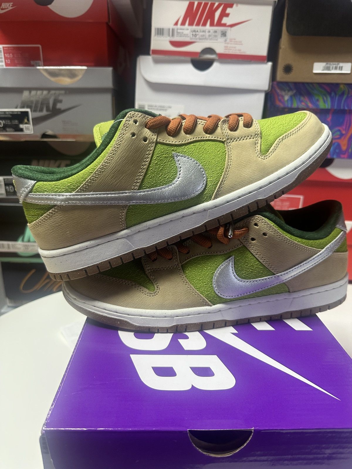 Nike Nike SB Dunk Low Pro WC Sesame Silver Pear Sz 10.5 US MEN Size US 10.5 / EU 43-44 - 2 Thumbnail
