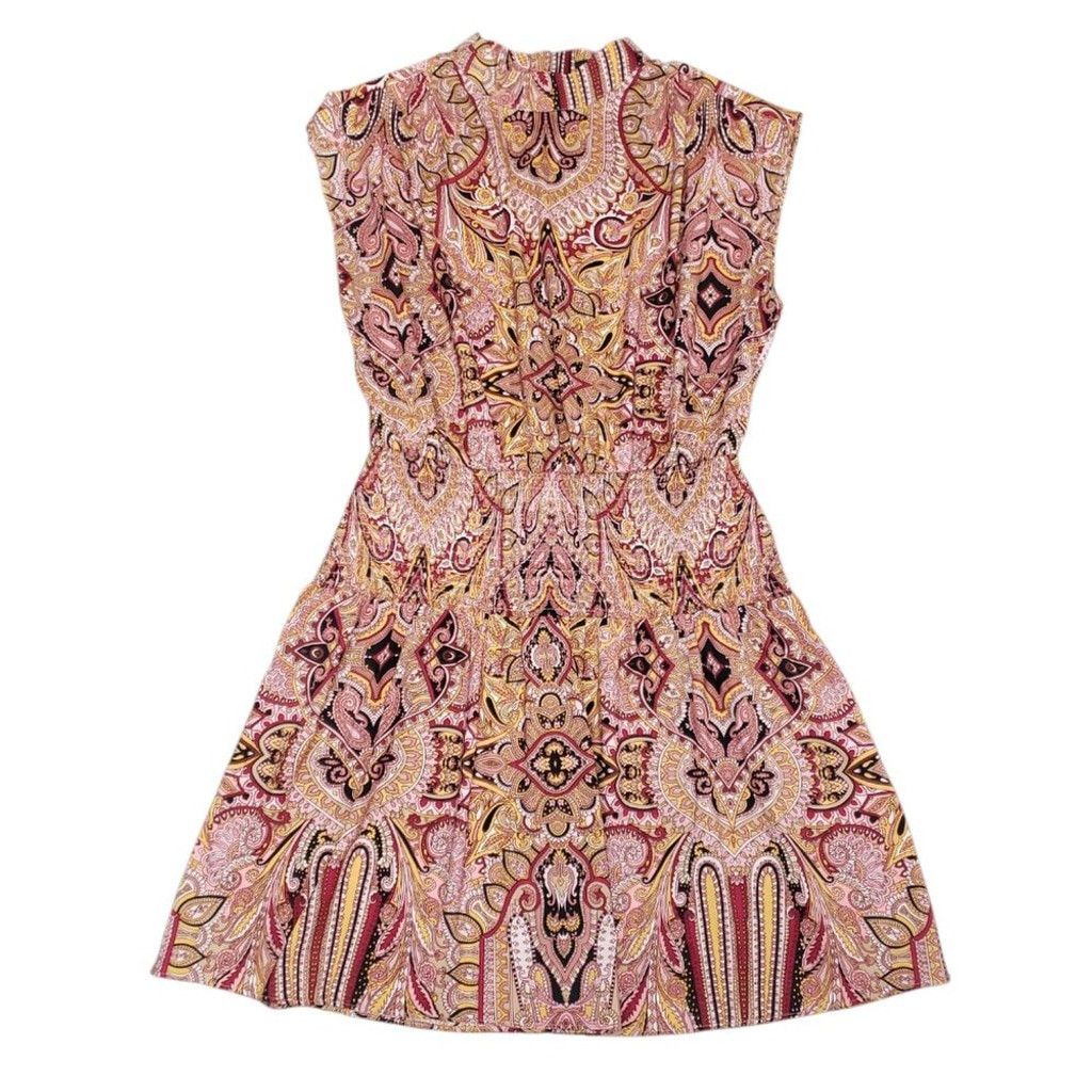 Express Express Womens Cap Sleeve Multicolor Paisley Dress Medium Size M / US 6-8 / IT 42-44 - 2 Thumbnail