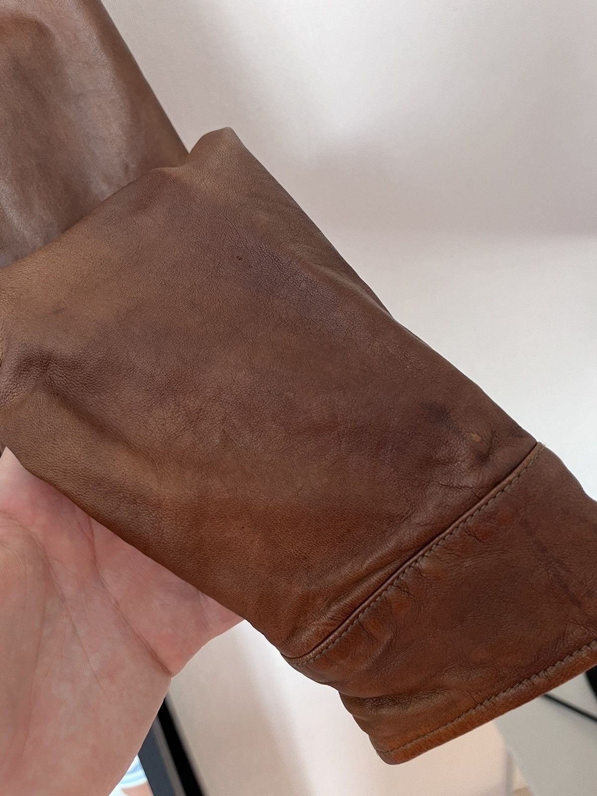 Gap Gap Vintage Brown Leather Woman Button Jacket 90’s Size M / US 6-8 / IT 42-44 - 9 Thumbnail
