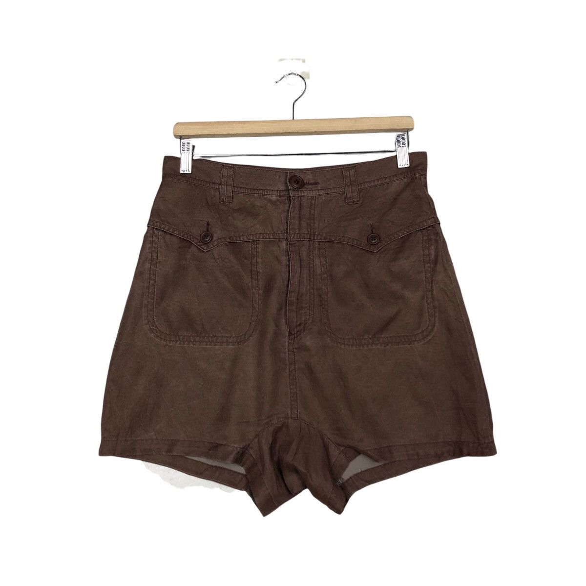 Japanese Brand 📌Rich Brown Vintage Short Pants Sunaokuwahara Issey Miyake Size 30" / US 8 / IT 44 - 2 Thumbnail