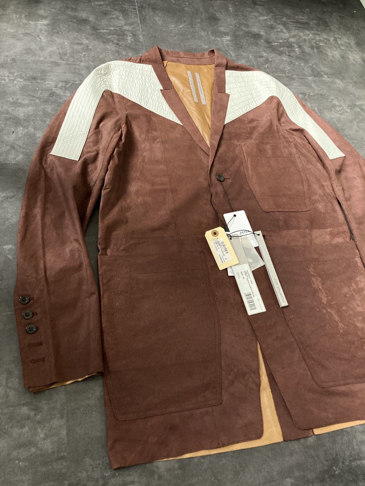 Rick Owens SS 21 "PHLEGETHON" Runway Blistered Lamb Leather Lido Jacket Size US M / EU 48-50 / 2 - 7 Thumbnail