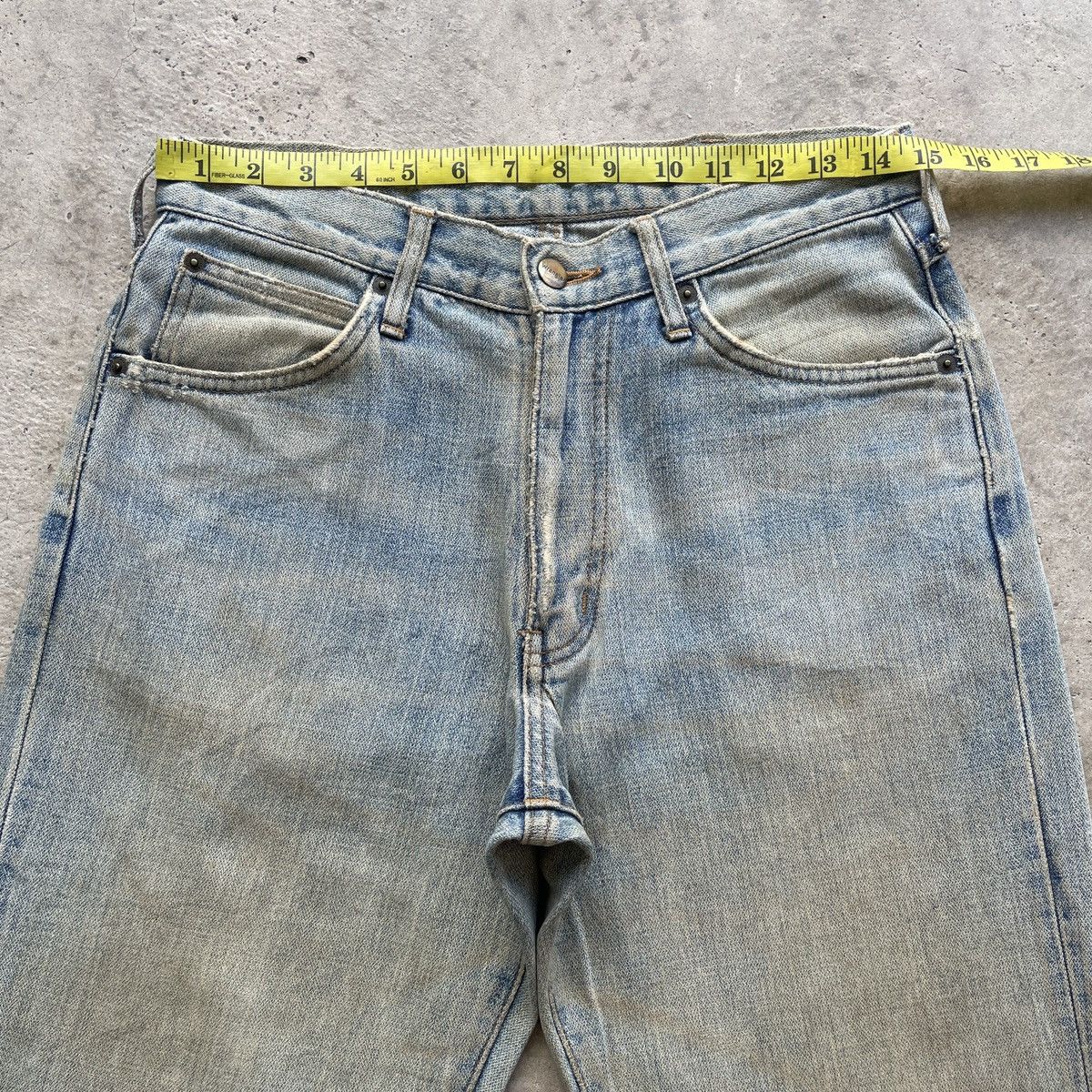 Jean Vintage Wrangler RUSTY Jeans Distressed Faded Denim Pants Size US 29 - 5 Thumbnail