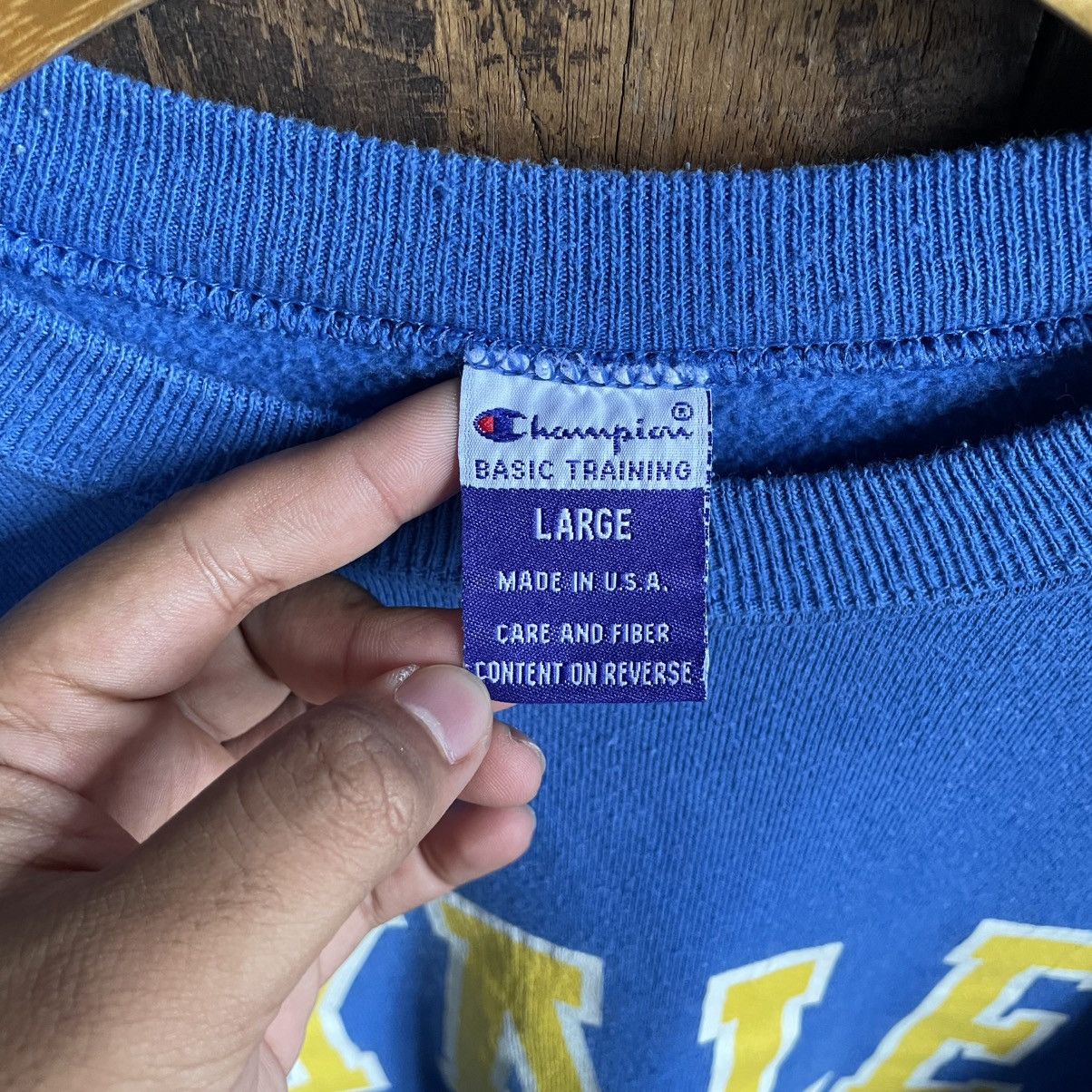 Champion × Vintage Vintage Champion Yale Crewneck Sweatshirt Size US L / EU 52-54 / 3 - 4 Thumbnail