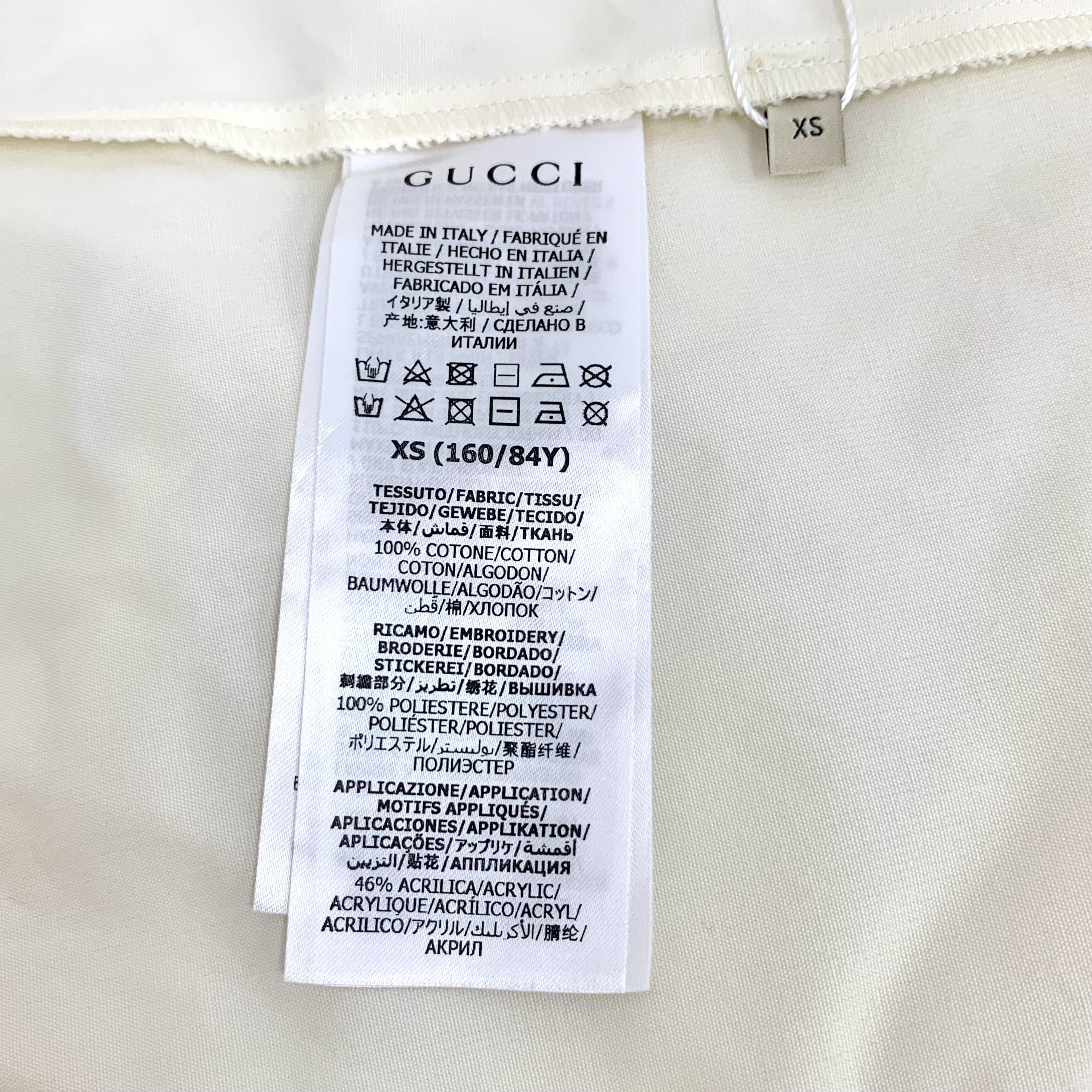 Gucci Gucci Cream Pocket Stripe Cotton Dress XS Size XS / US 0-2 / IT 36-38 - 5 Thumbnail