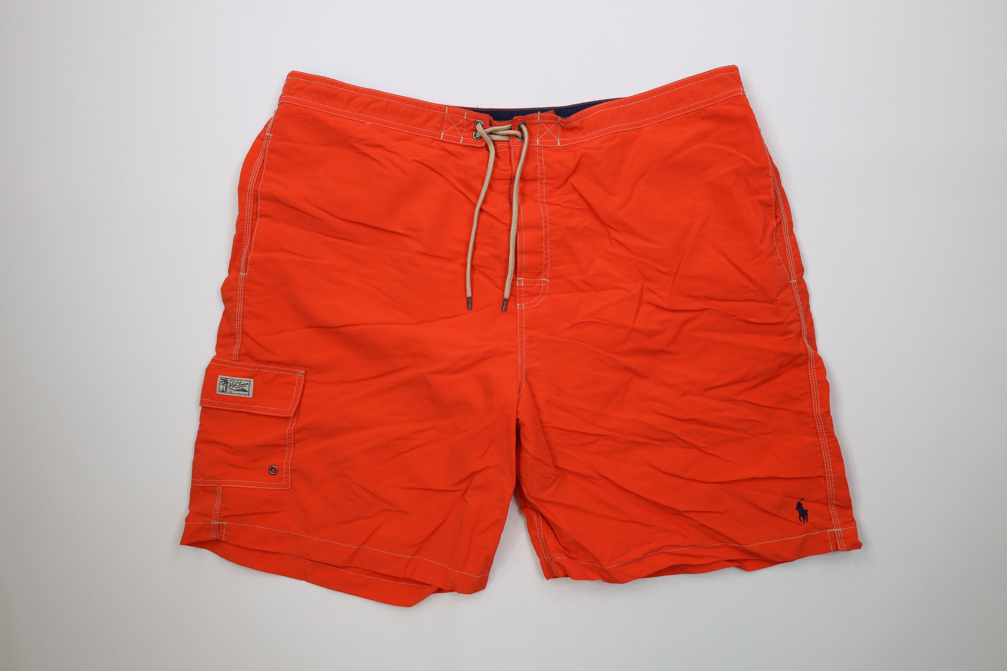 Ralph Lauren Vintage 90s Ralph Lauren Lined Above Knee Shorts Trunks Size US 40 / EU 56 - 1 Thumbnail