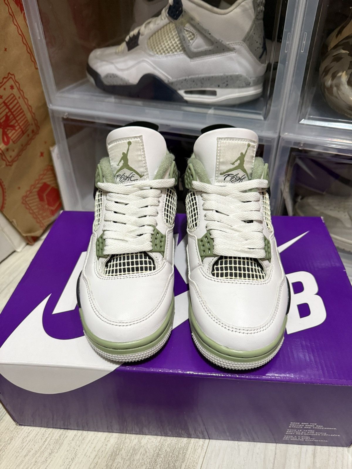 Jordan Brand Air Jordan 4 Retro Seafoam Size US 5.5 / IT 35.5 - 4 Thumbnail