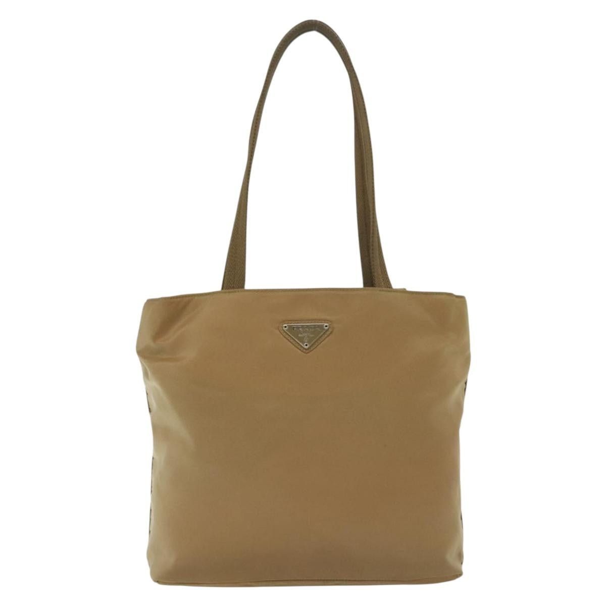 Prada PRADA Tote Bag Nylon Beige Silver Size ONE SIZE - 2 Thumbnail