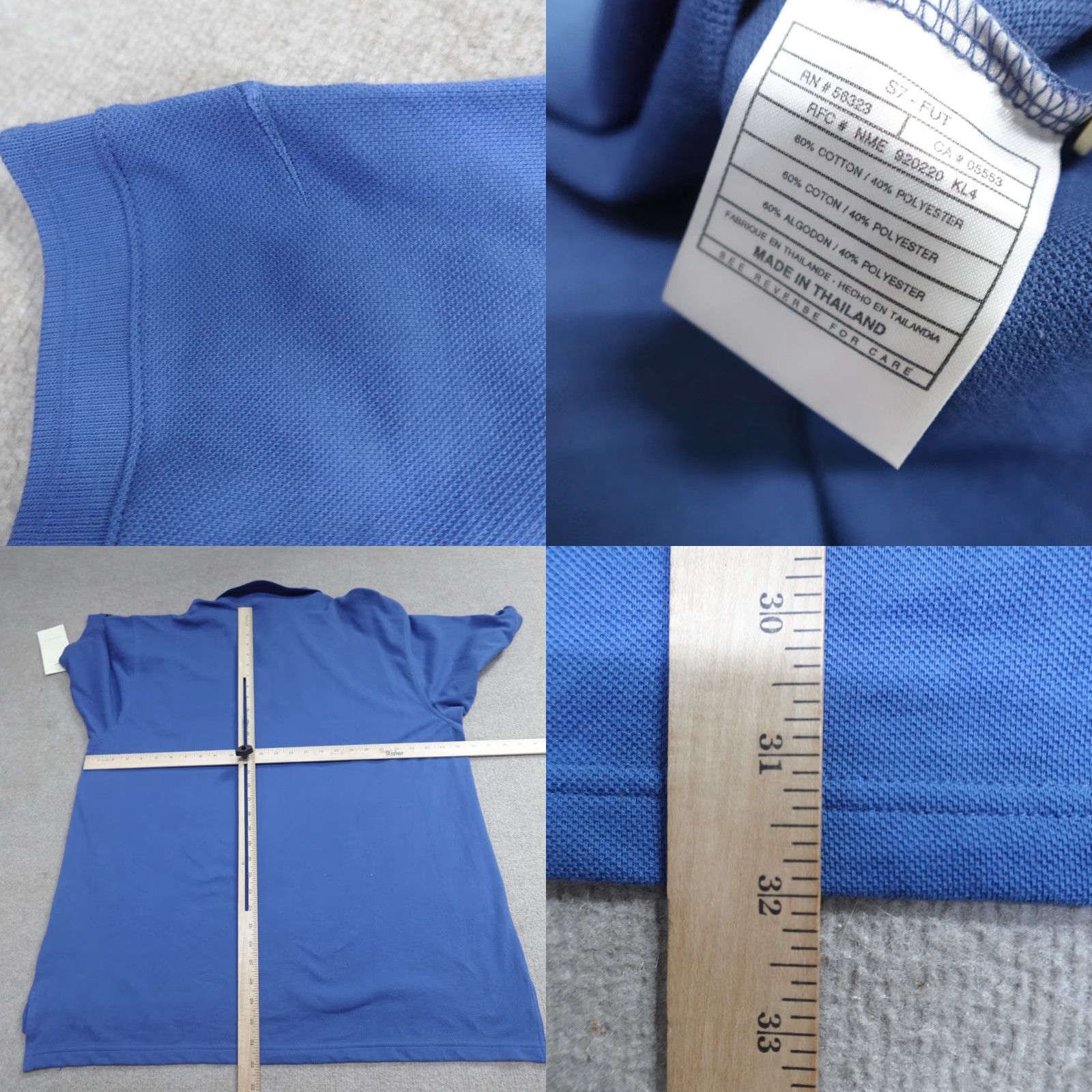 Nike VINTAGE Nike Polo Shirt 2XL Blue Solid Short Sleeve Nike Golf Dri-Fit Men Size US XXL / EU 58 / 5 - 9 Thumbnail