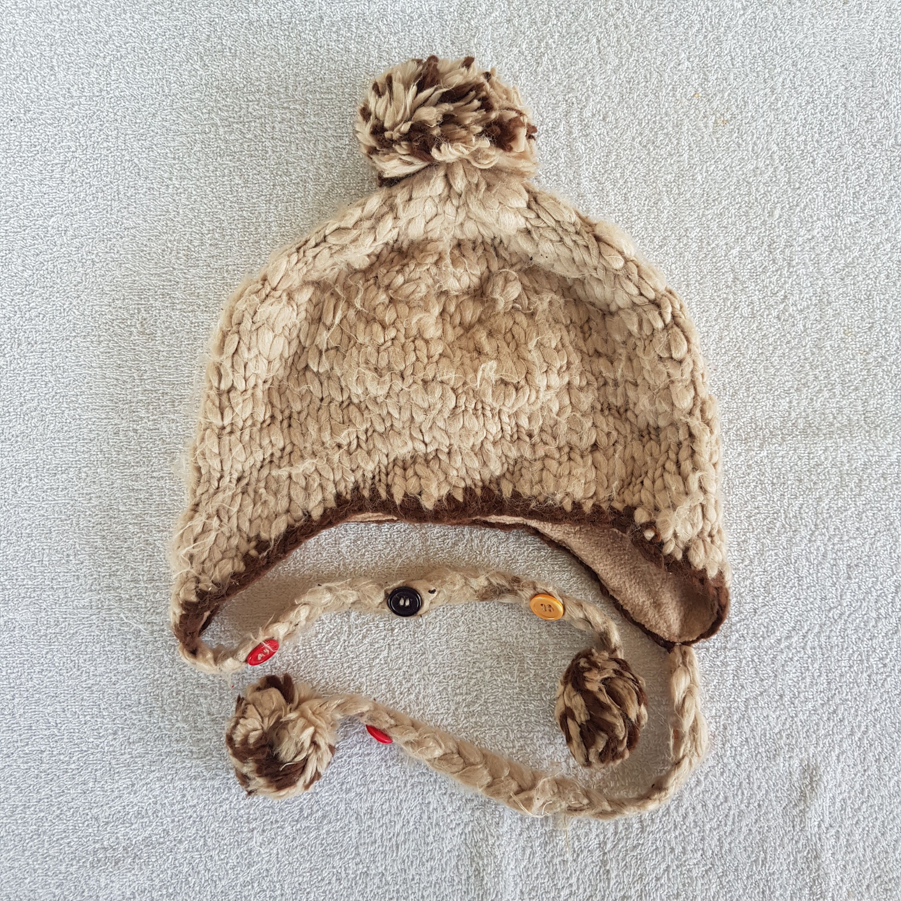 Aran Isles Knitwear Vintage Japanese Crochet Earflap Knit Beanie Snow Caps Hats Size ONE SIZE - 5 Thumbnail