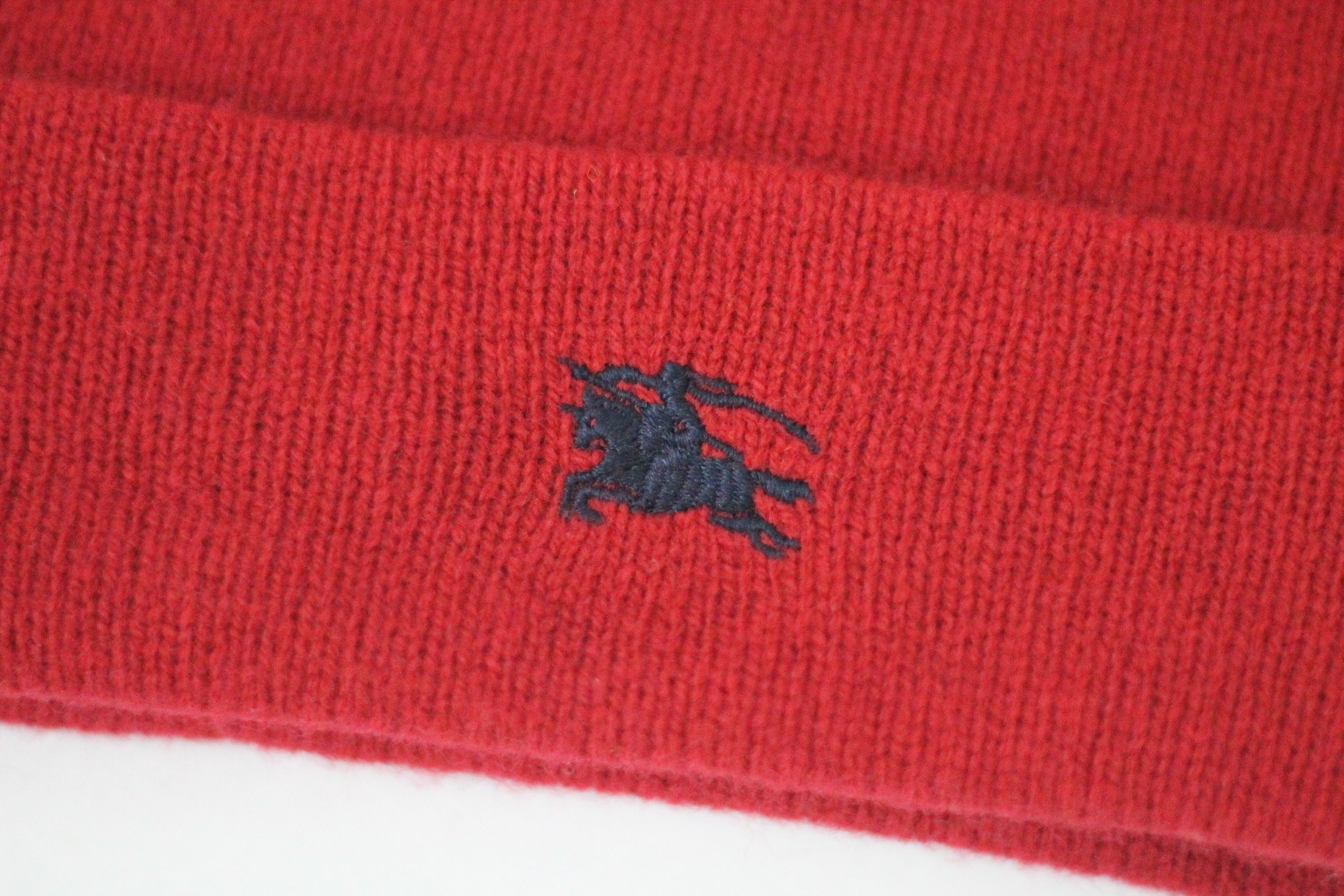 Burberry Vintage BURBERRYS Lambswool Beanie Snowcap. Size ONE SIZE - 2 Thumbnail