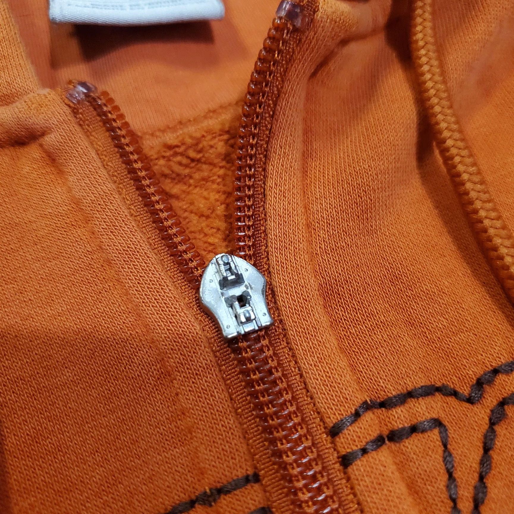 Nike Nike Hoodie Mens Medium Orange Full Zip Fleece Swoosh Logo Graphic Sweatshirt Size US M / EU 48-50 / 2 - 6 Thumbnail