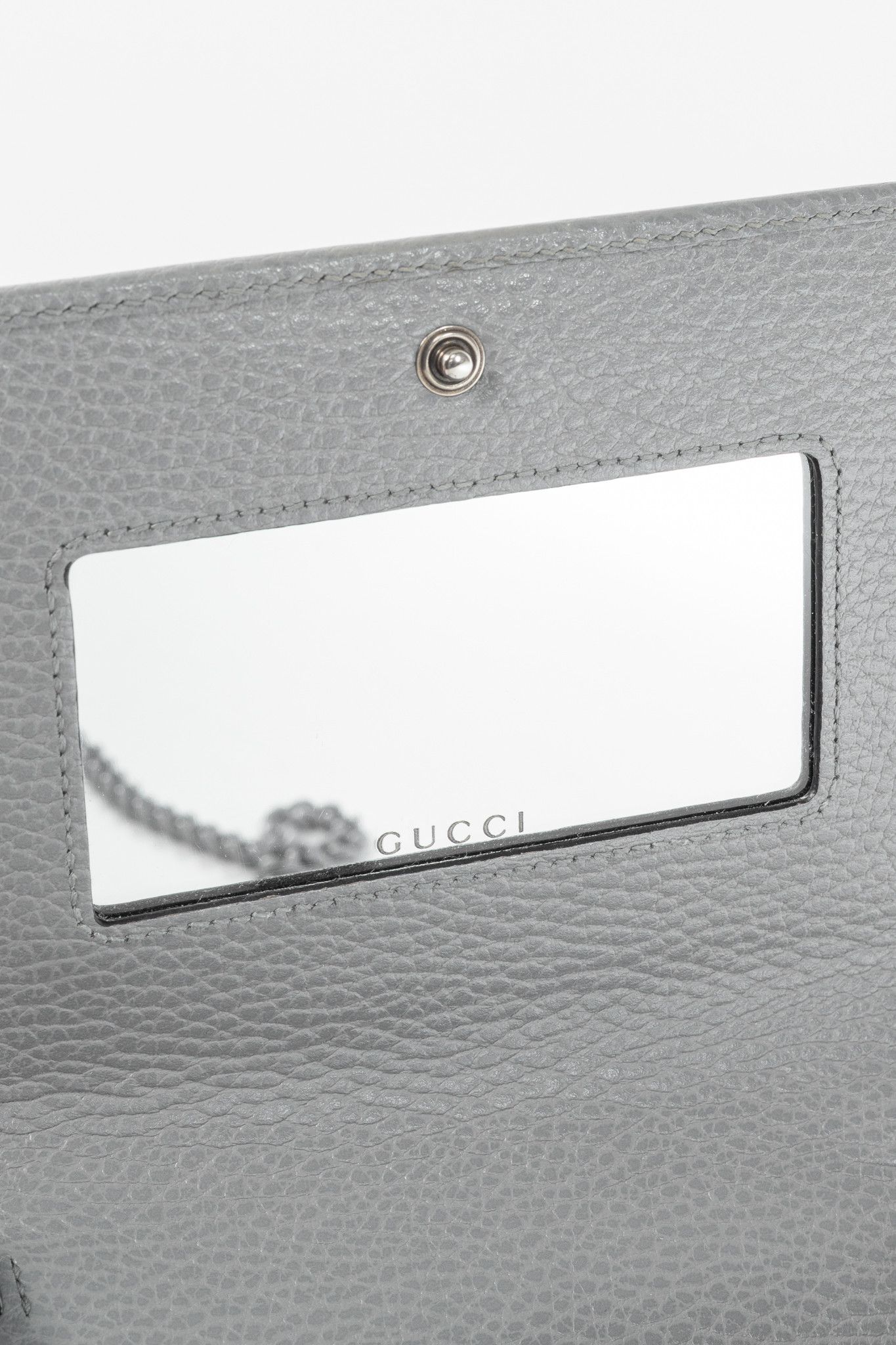 Gucci Gucci Marmont Grey Leather GG Wallet-on-Chain Size ONE SIZE - 11 Thumbnail