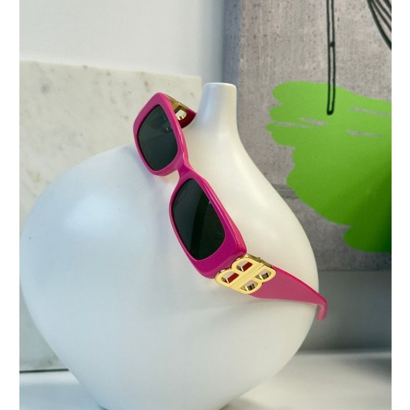 NEW Balenciaga BB0096S Dynasty Sunglasses in Hot Pink - www  display picture 3
