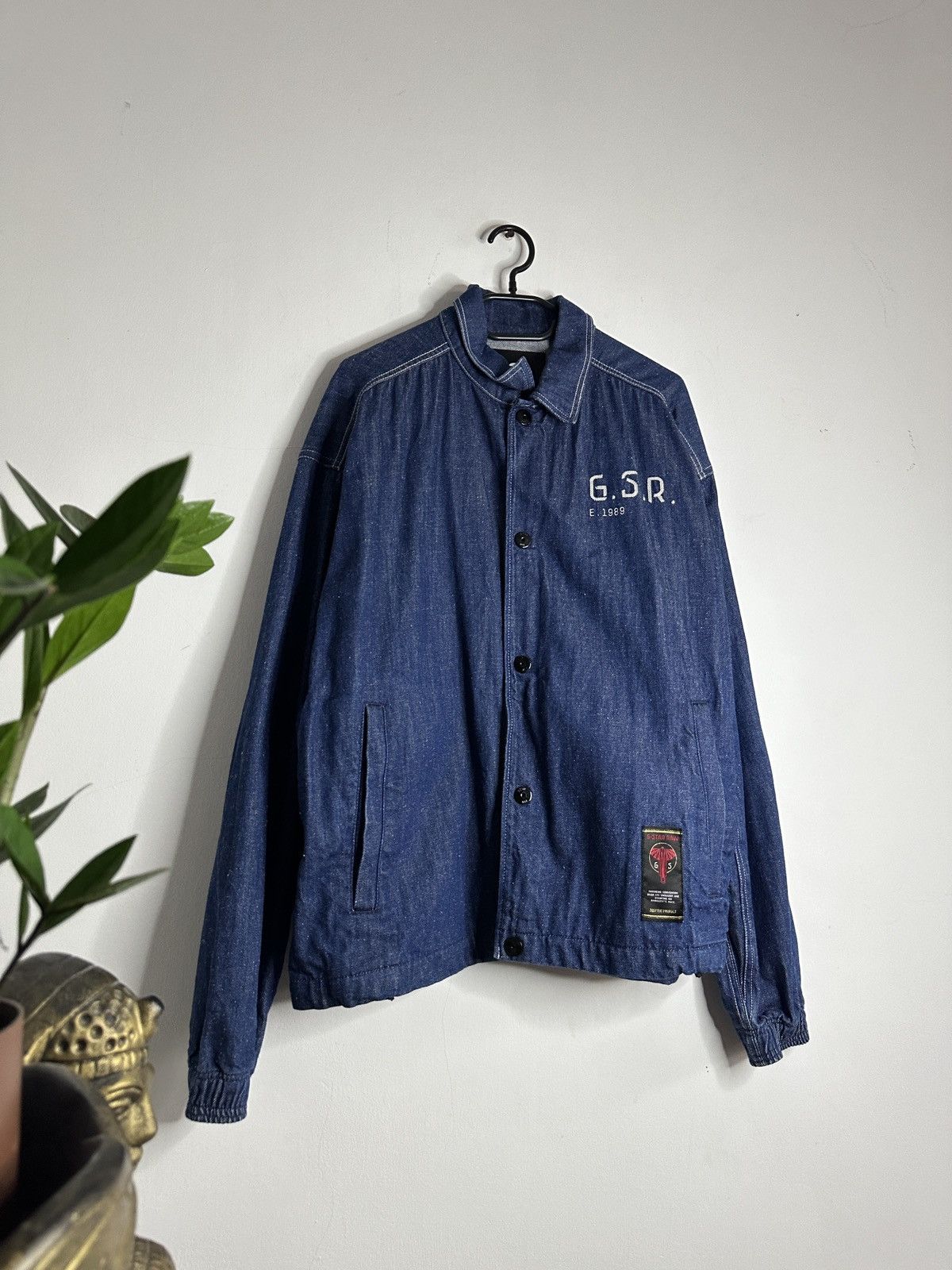 G-Star G Star Raw Embroidered Denim Jacket E Coach Size US L / EU 52-54 / 3 - 4 Thumbnail