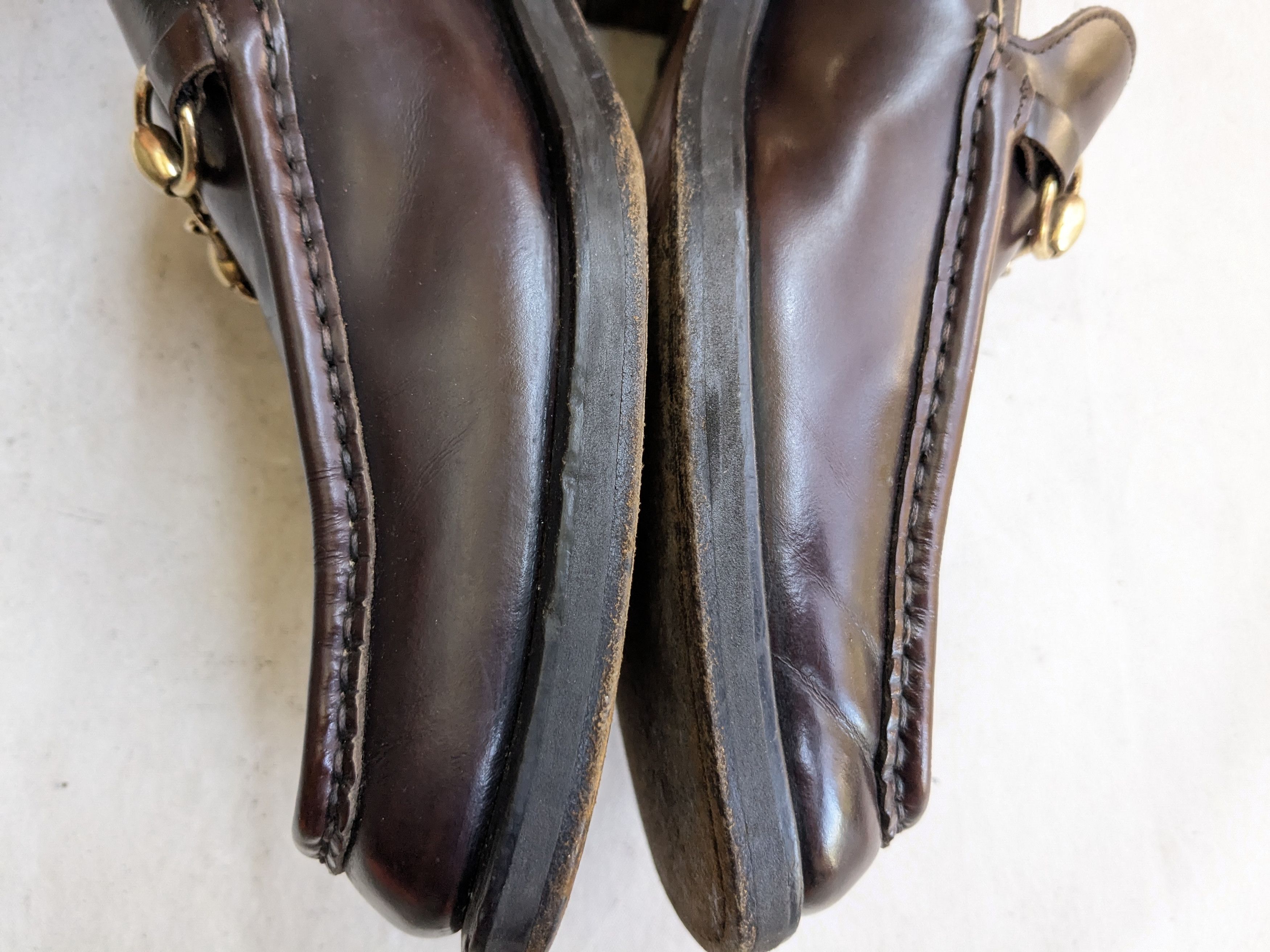 Gucci Gucci Horsebit Loafers Burgundy 10 D Leather Italy Slip On Size US 10 / EU 43 - 11 Thumbnail