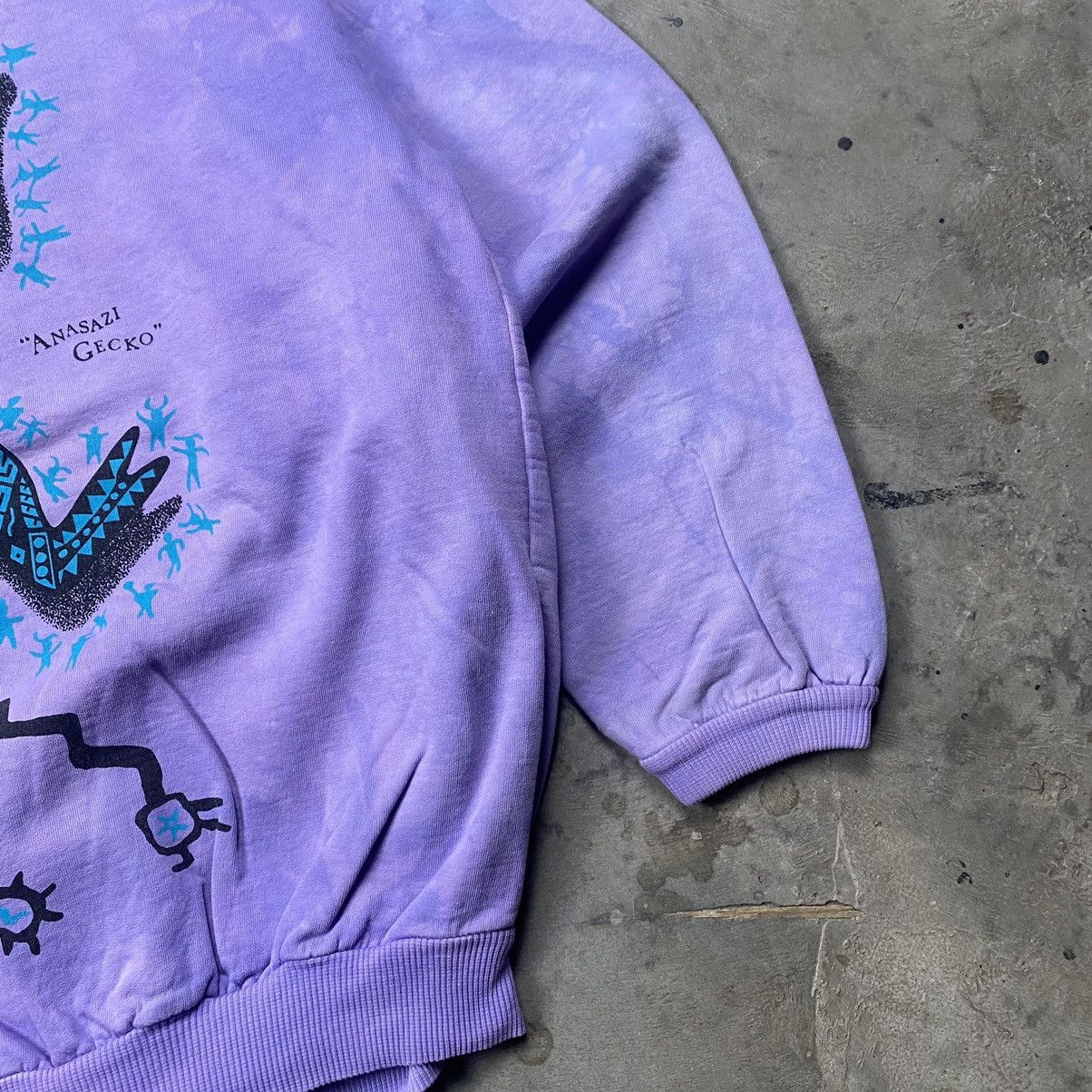 Vintage Rare 90s Dagoli Ancient Cave Art Gecko Surf Boxy Crewneck Size US L / EU 52-54 / 3 - 7 Thumbnail