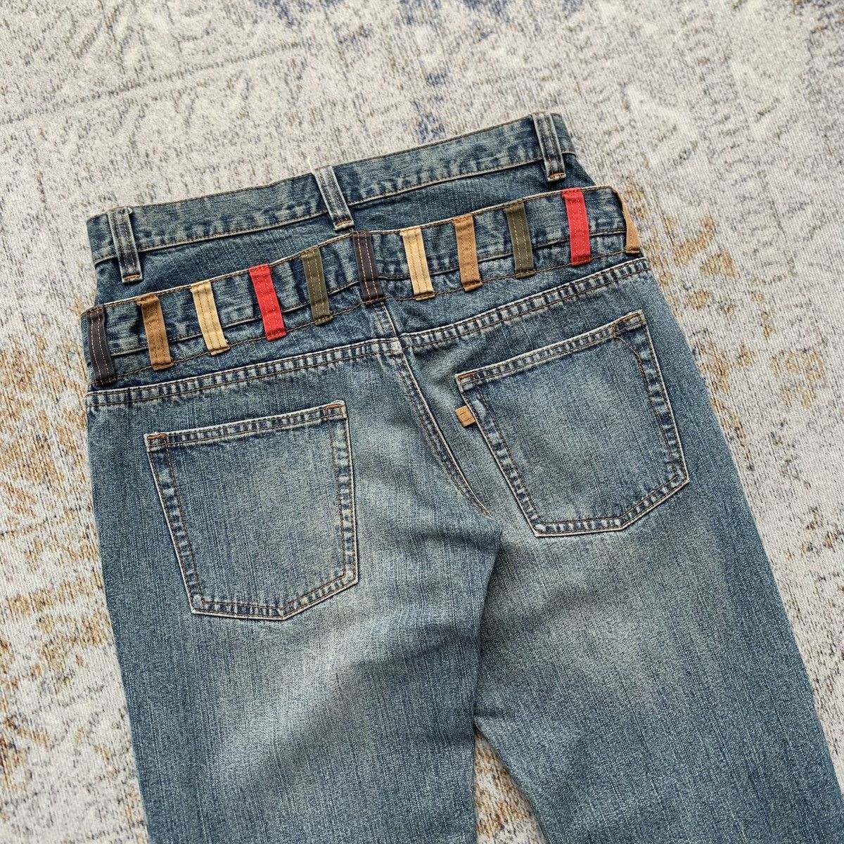 Japanese Brand 2000s Japanese Brand Amore Puro Double Waist Jeans Size US 30 / EU 46 - 8 Thumbnail