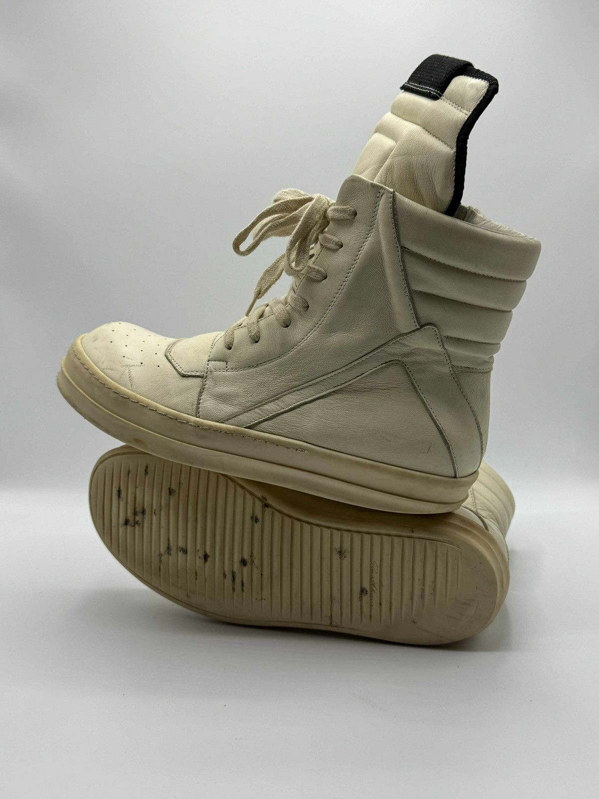 Rick Owens Rick Owens Geobasket High-Top Sneakers Size US 6.5 / EU 39-40 - 4 Thumbnail