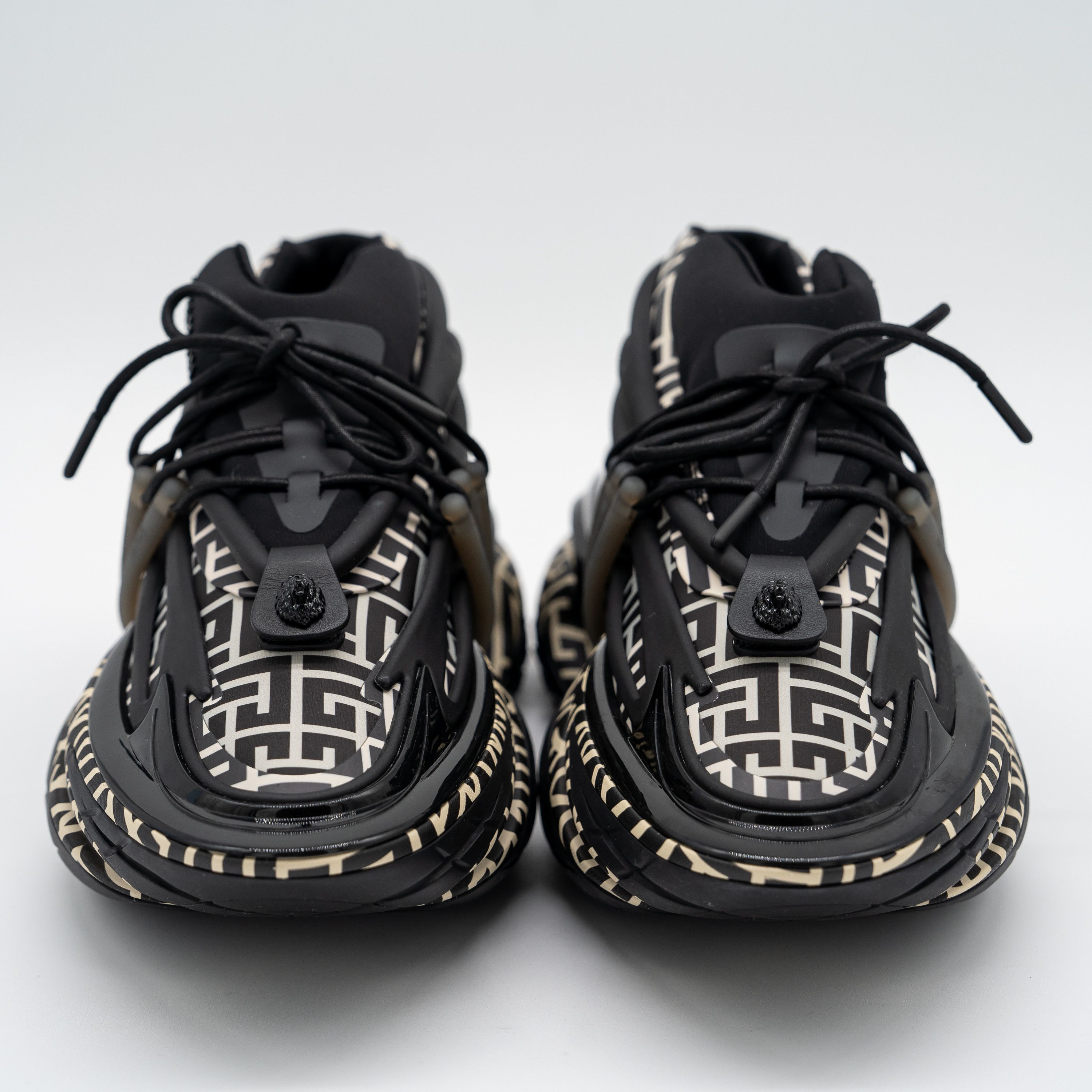 Balmain 42 9 US Balmain Unicorn Black White Monogram Sneakers Size US 9 / EU 42 - 2 Thumbnail