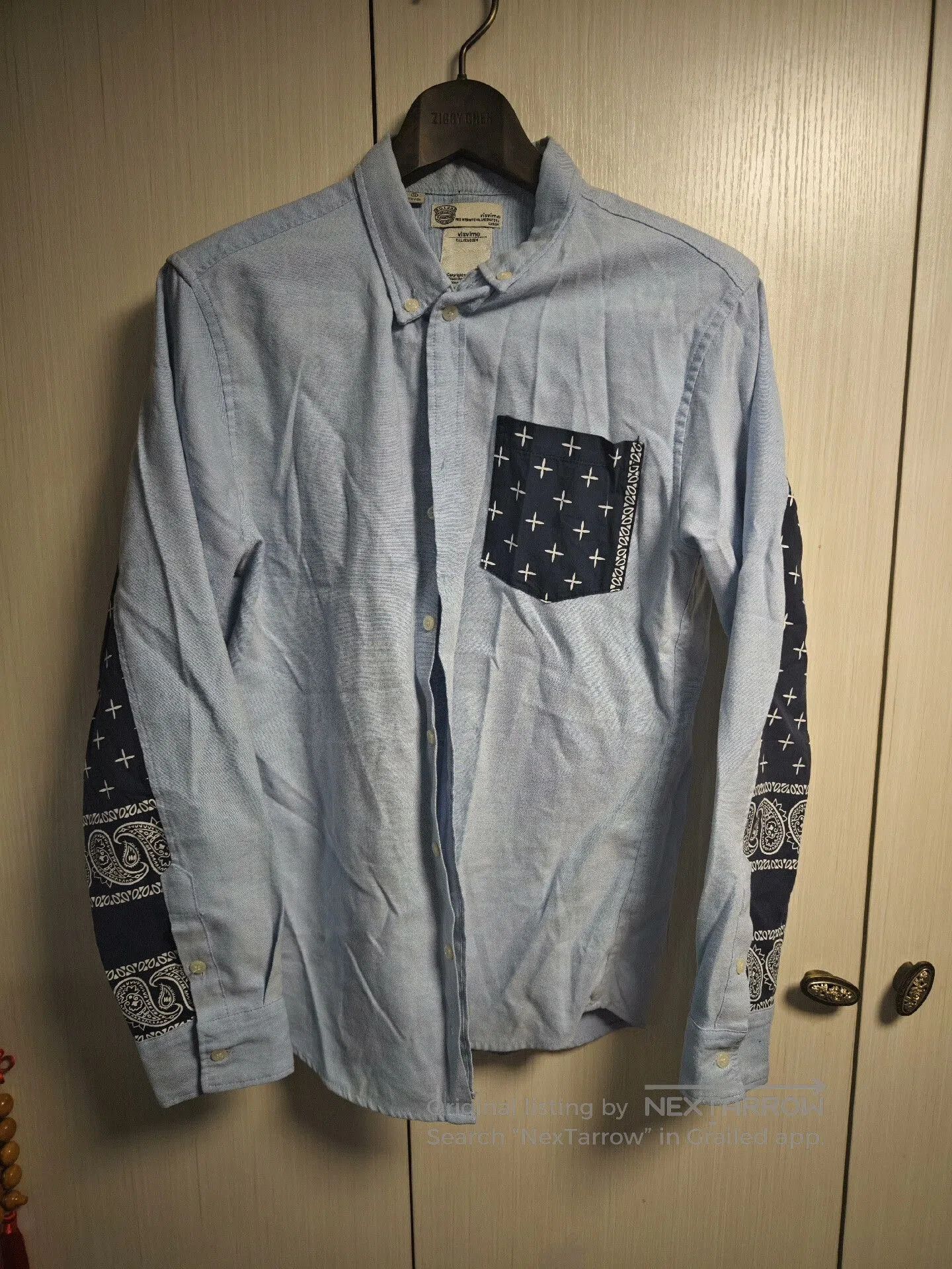 Visvim visvim Giza Egyptian Cotton Rare Patchwork Shirt XL. Size US XL / EU 56 / 4 - 1 Thumbnail