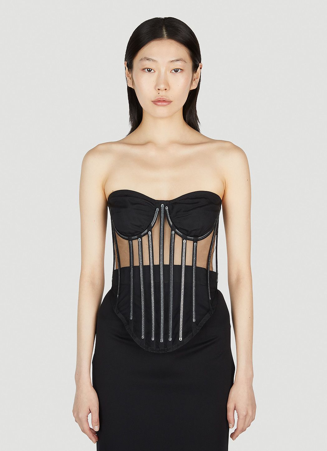 Dolce & Gabbana Kim Embellished Corset Top Size M / US 6-8 / IT 42-44 - 1 Thumbnail