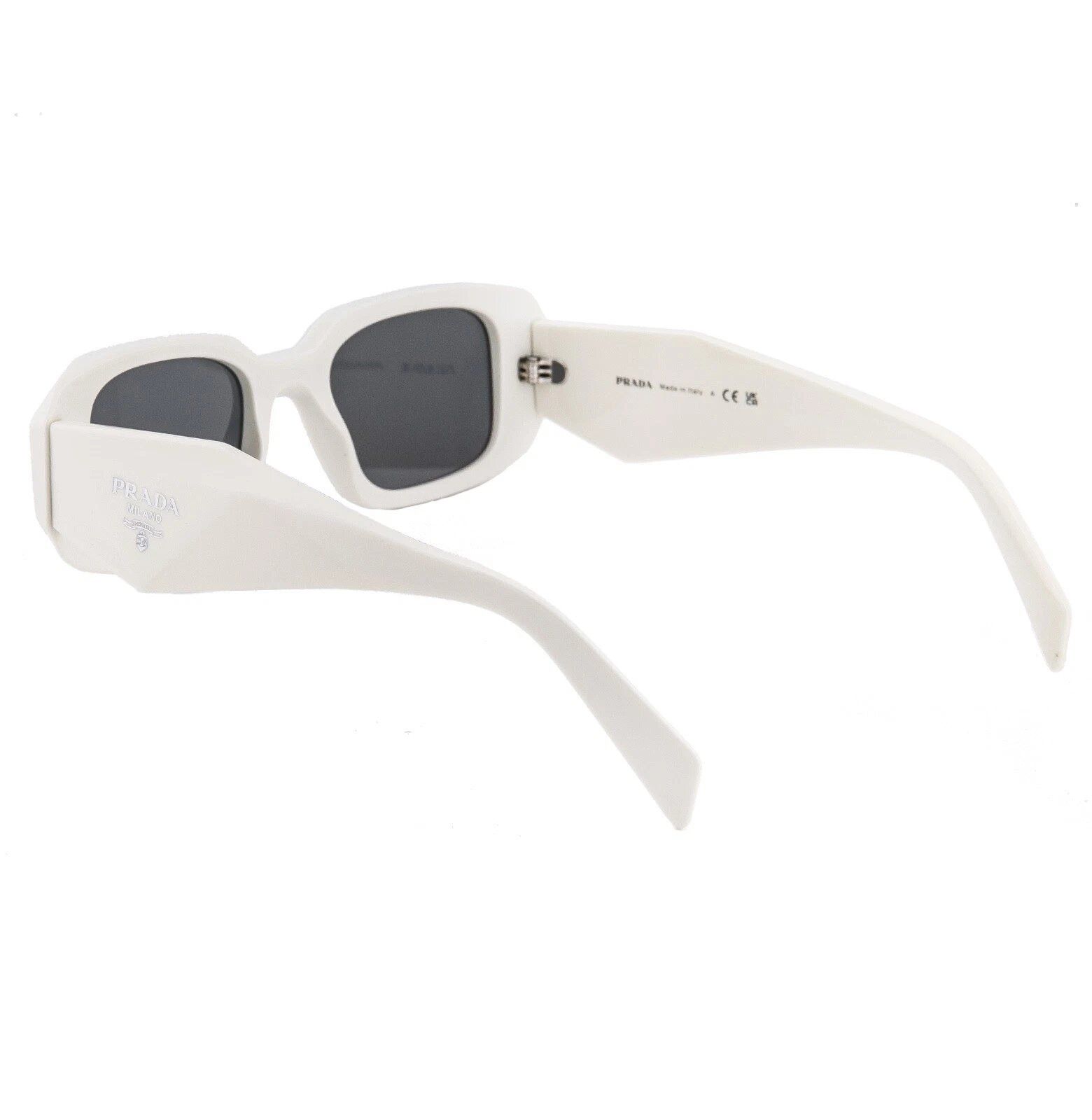 Prada PRADA PR17WS 17W SYMBOLE White Gray Fashion Sunglasses Size ONE SIZE - 4 Thumbnail