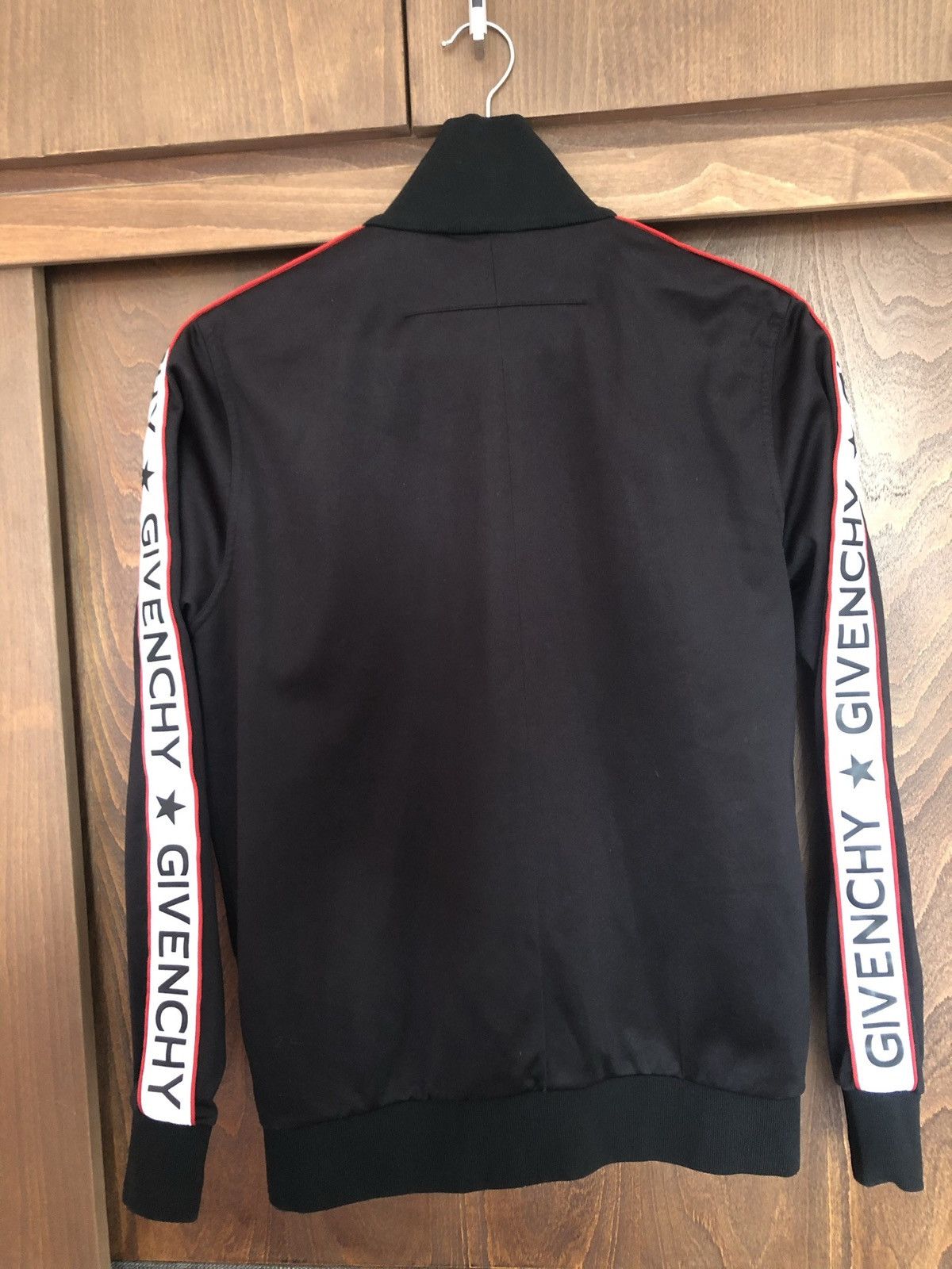 Givenchy Givenchy Black Jersey Logo Tape Trimmed Zip-Front Jacket Size US S / EU 44-46 / 1 - 3 Thumbnail