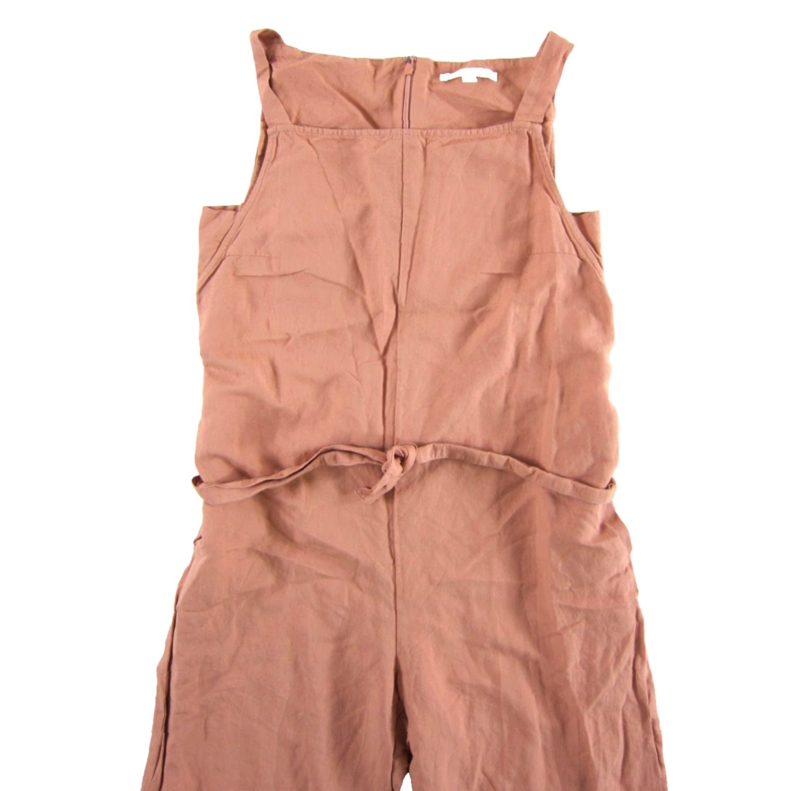 Uniqlo Uniqlo Pink Rayon Linen Pocket Wide Leg Jumper Romper Jumpsuit Women XS Size XS / US 0-2 / IT 36-38 - 4 Thumbnail