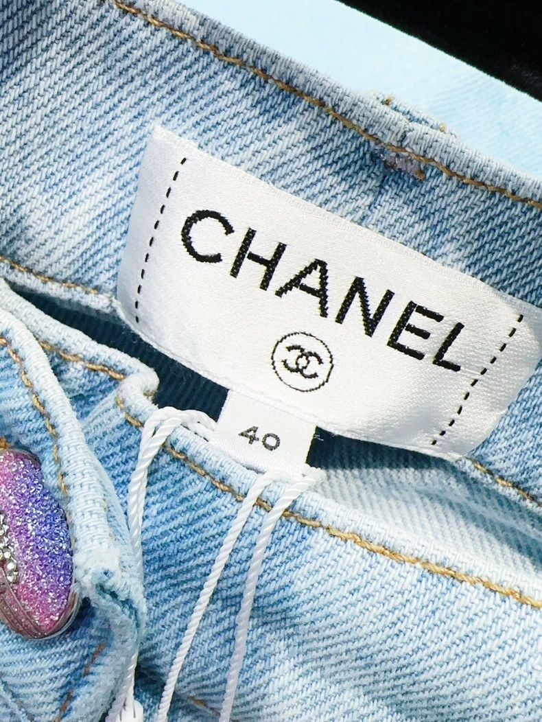 Chanel Chanel 24C blue gradient wide-leg jeans Size 26" / US 2 / IT 38 - 6 Thumbnail