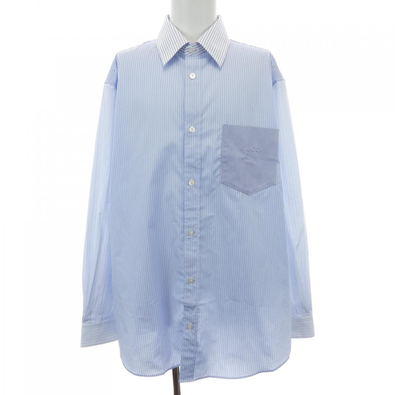 Gucci Gucci Gucci Silk Shirt Textile Dress Shirt 833294Z7APT DUTY FREE for USA Size ONE SIZE - 1 Thumbnail